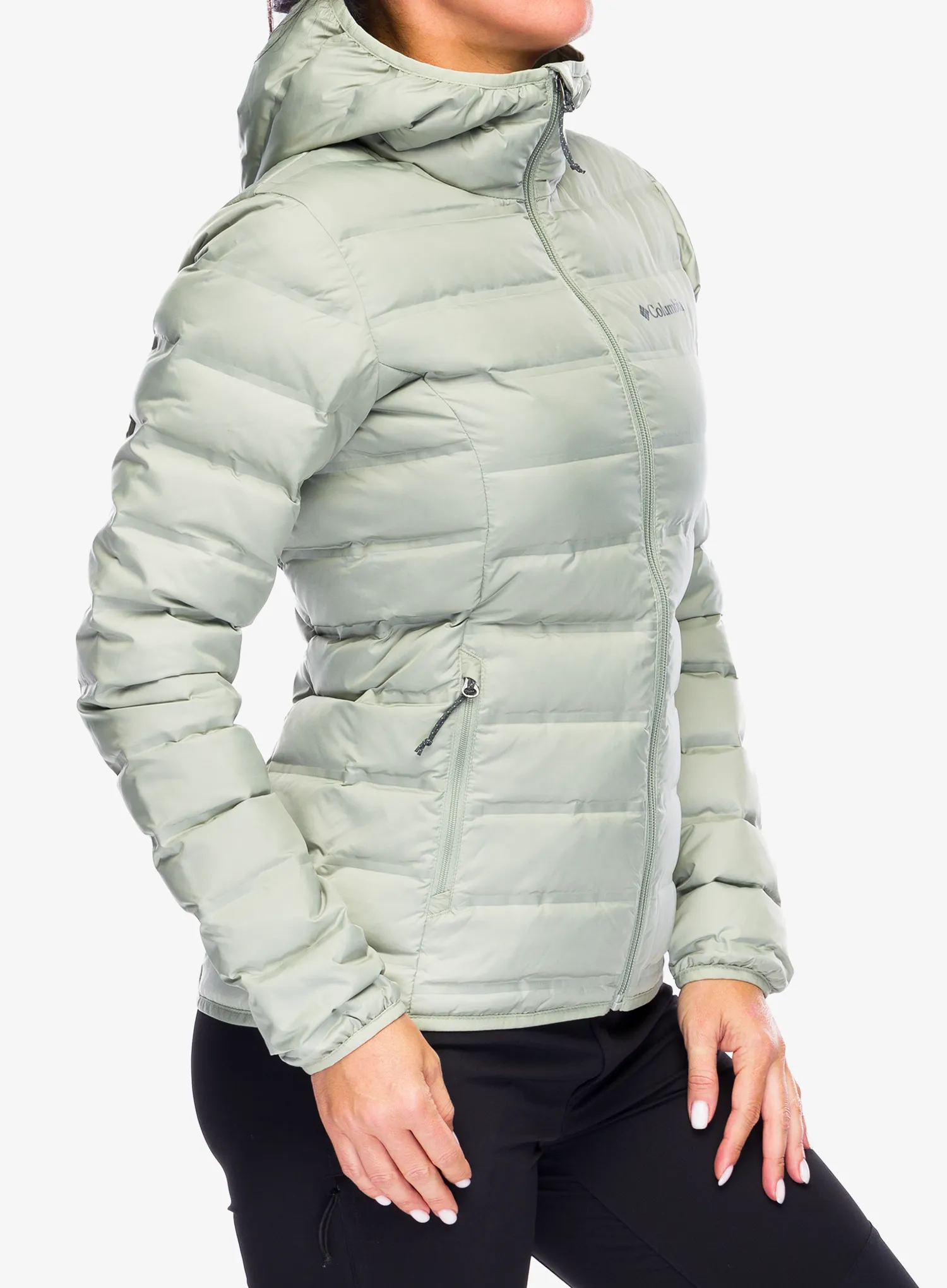 Dámská péřová bunda Columbia Lake 22 II Down Hooded Jacket - safari