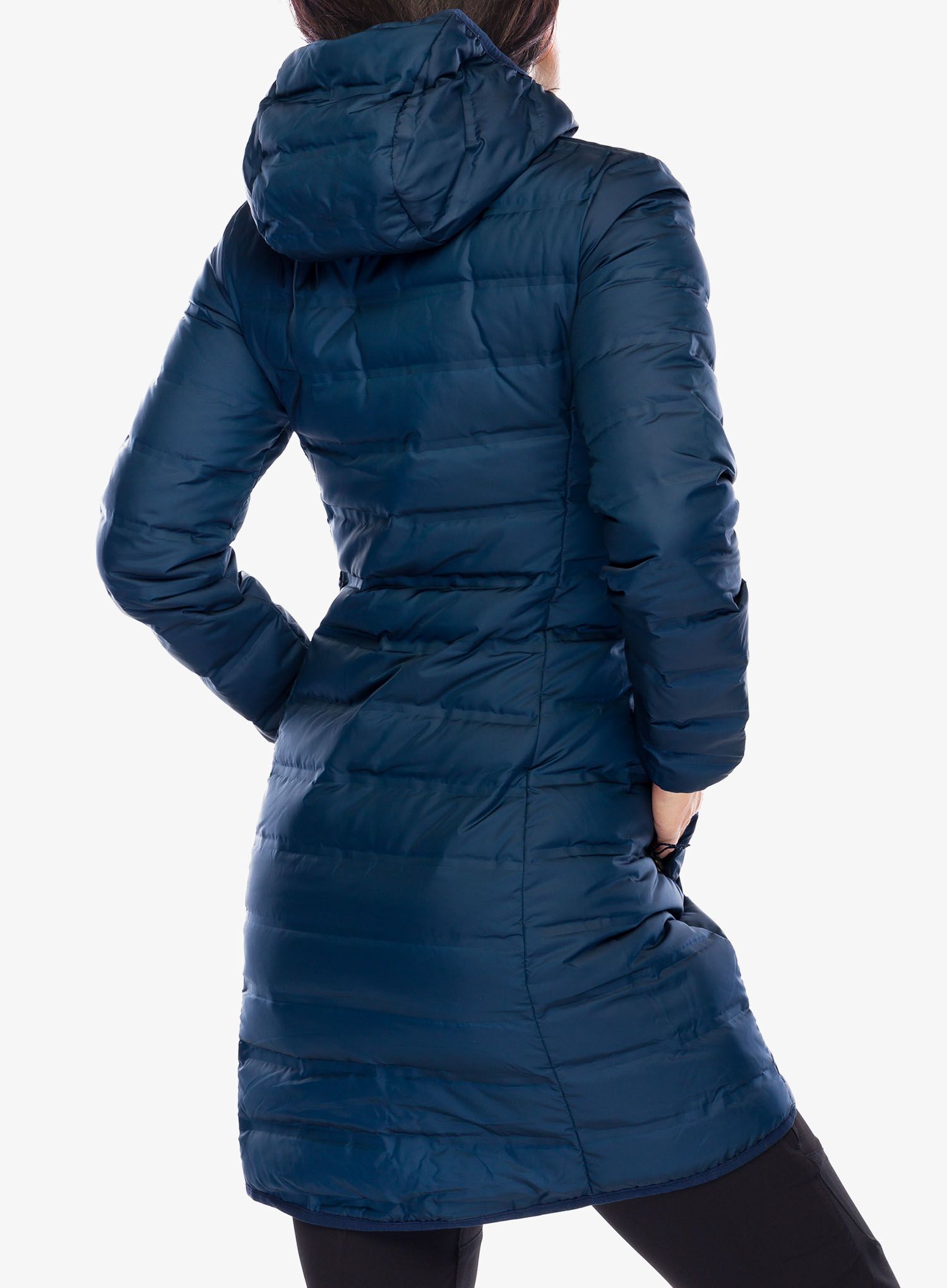 Dámský péřový kabát Columbia Lake 22  II Down Long Hooded Jacket - collegiate navy