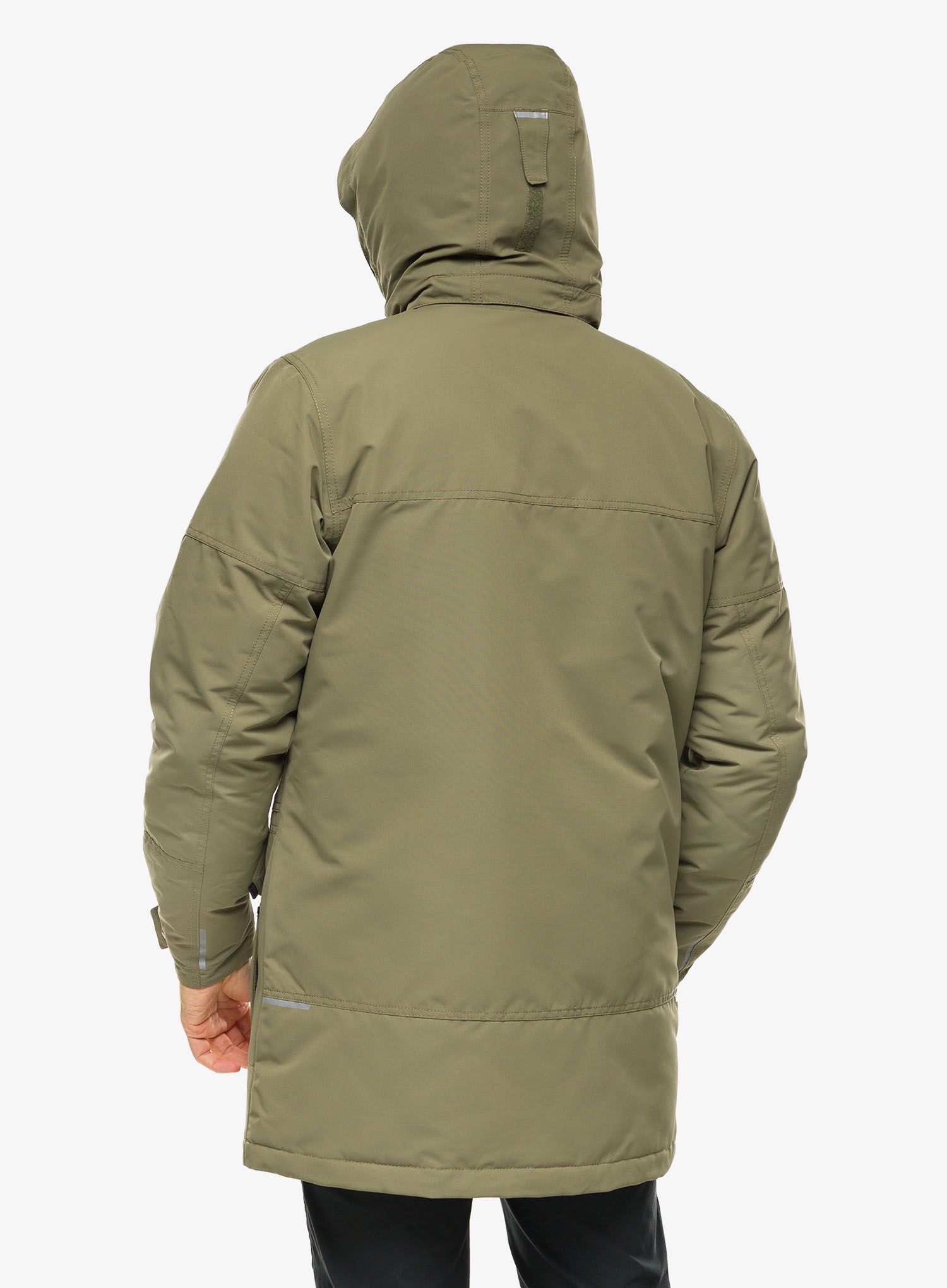 Péřový kabát Columbia Landroamer Down Parka - stone green