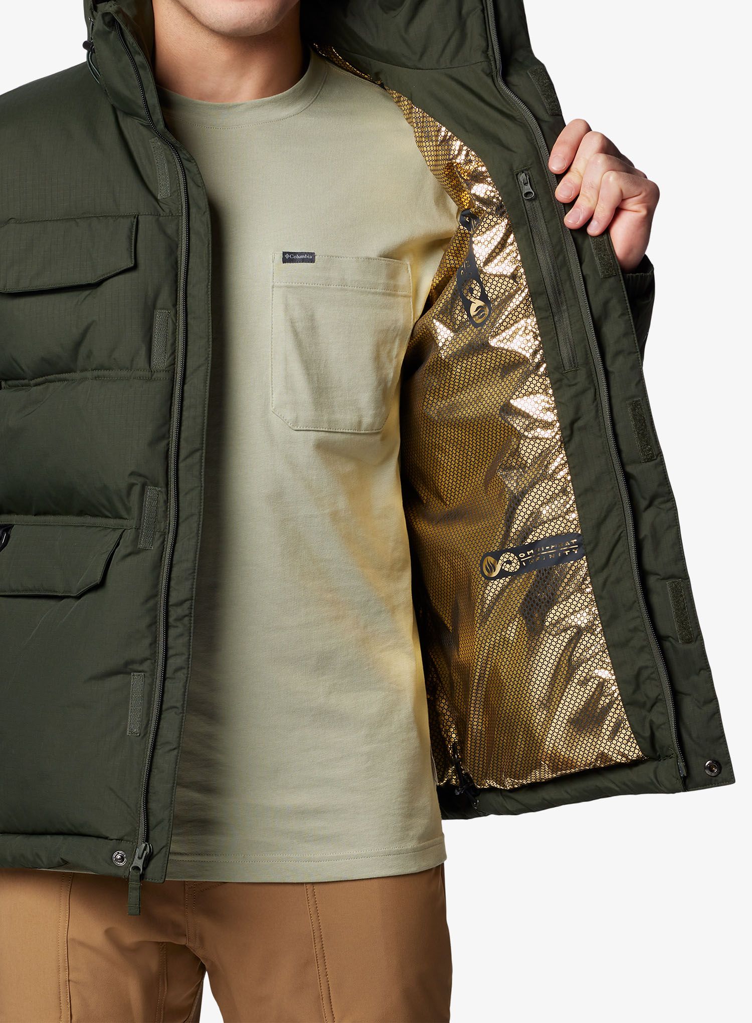 Zateplená bunda Columbia Landroamer Puffer Jacket - greenscape