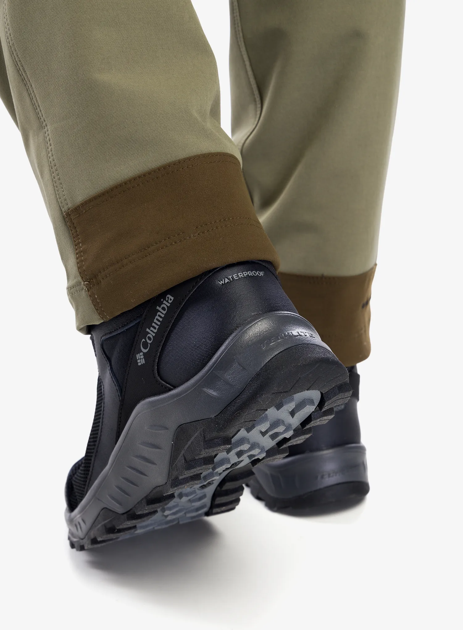 Pánské kalhoty Columbia Landroamer Utility Long Pant - stone green/olive green/orange