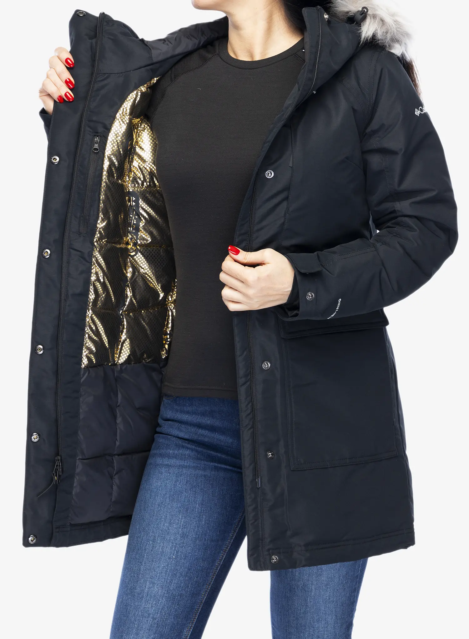 Dámský kabát Columbia Little Si II Insulated Parka - black