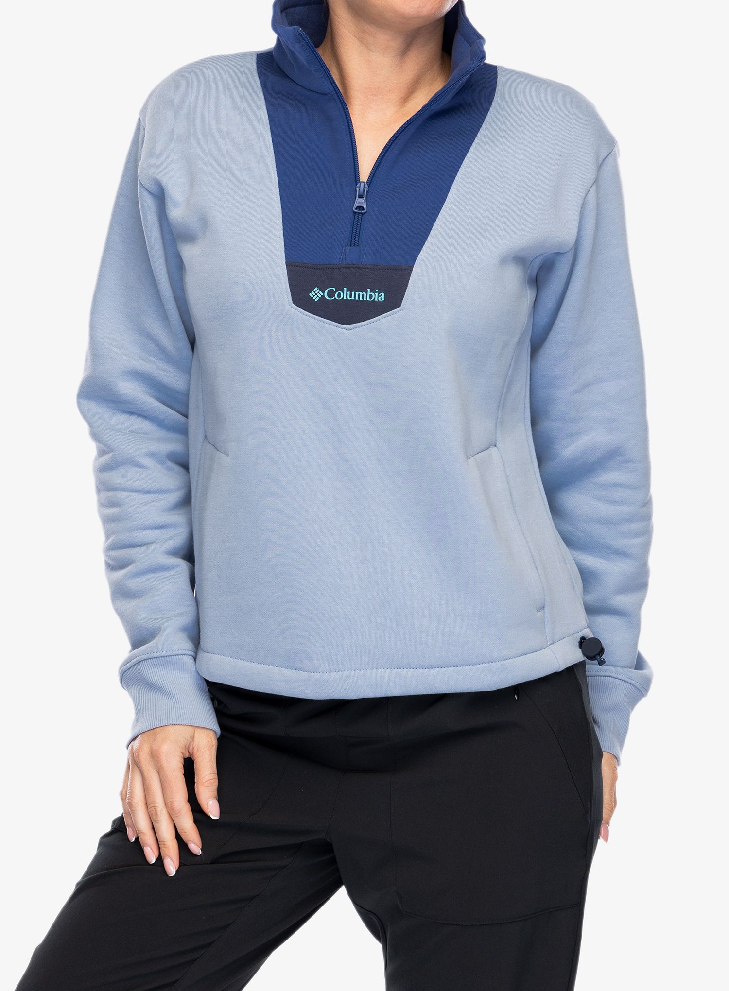 Dámská mikina bez kapuce Columbia Lodge Quarter Zip - whisper/eve/nocturnal