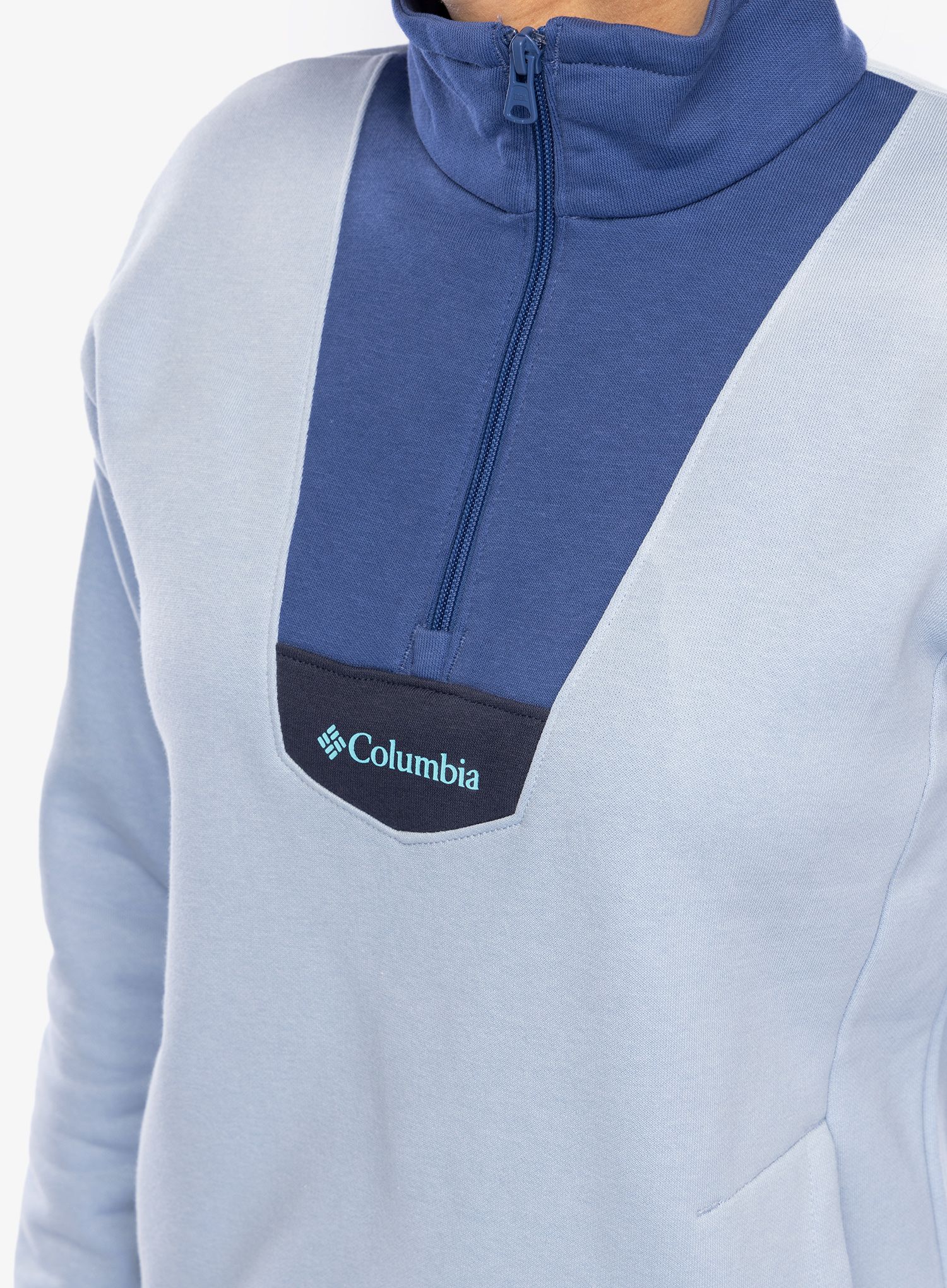 Dámská mikina bez kapuce Columbia Lodge Quarter Zip - whisper/eve/nocturnal