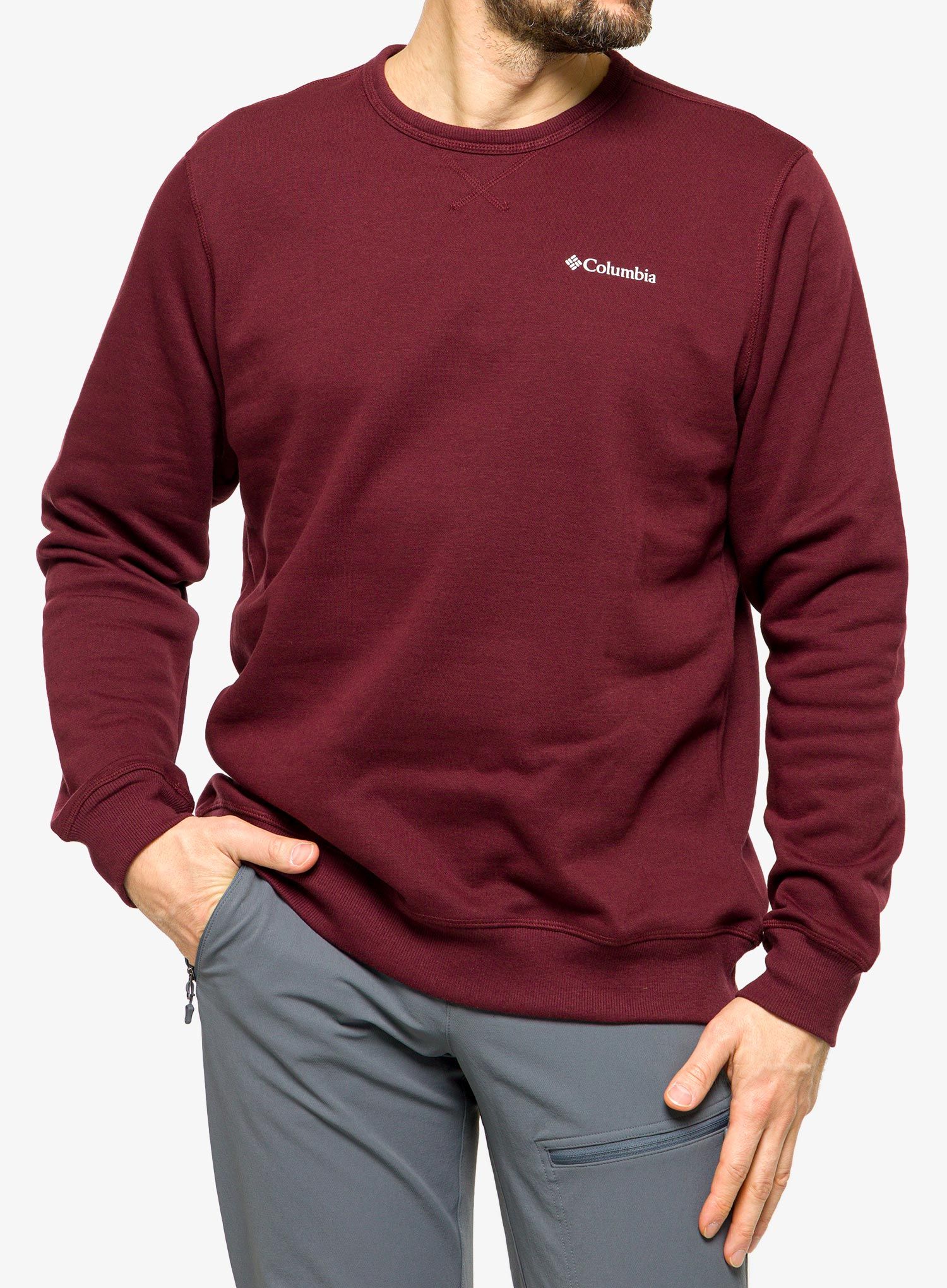 Mikina Columbia Logo Fleece Crew - elderberry/c sportswear 2