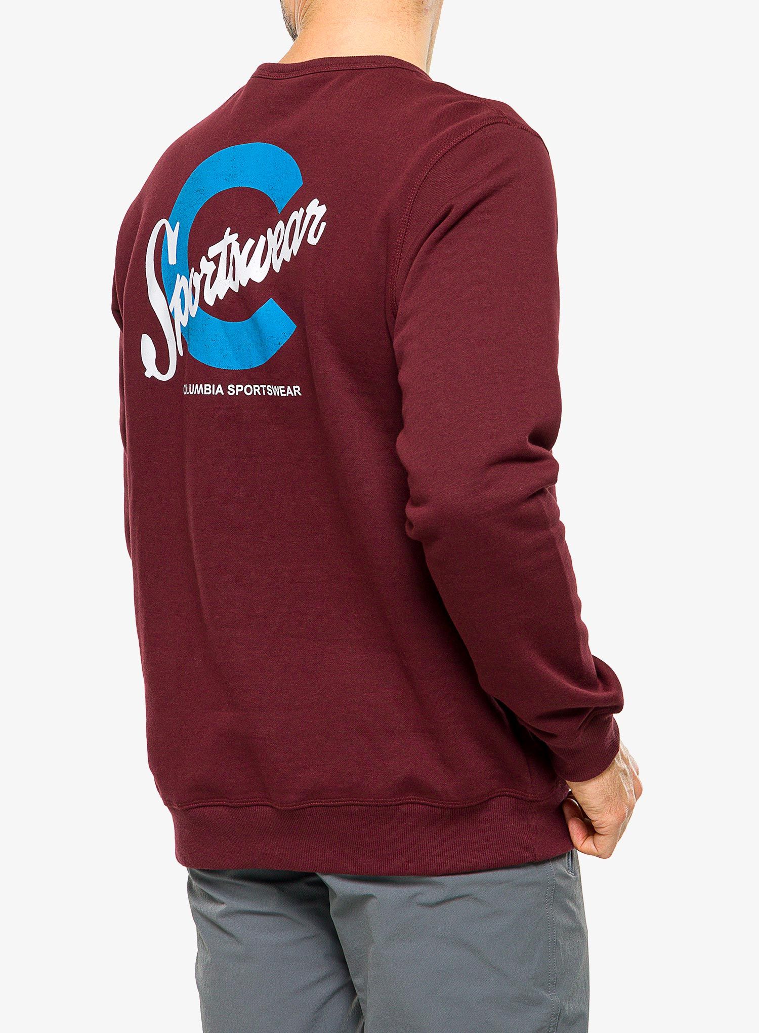 Mikina Columbia Logo Fleece Crew - elderberry/c sportswear 2