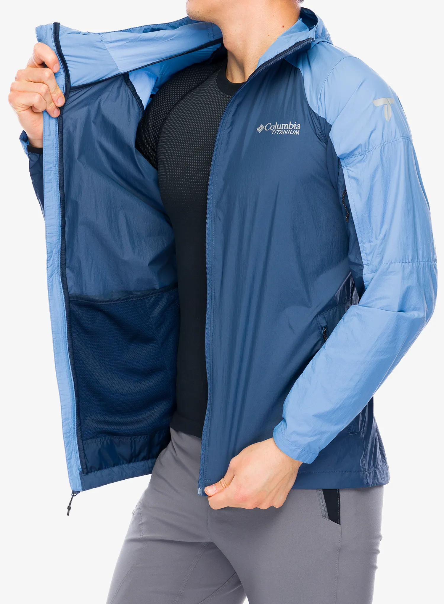 Větrovka Columbia Loop Trail II Windbreaker - dark mountain/skyler