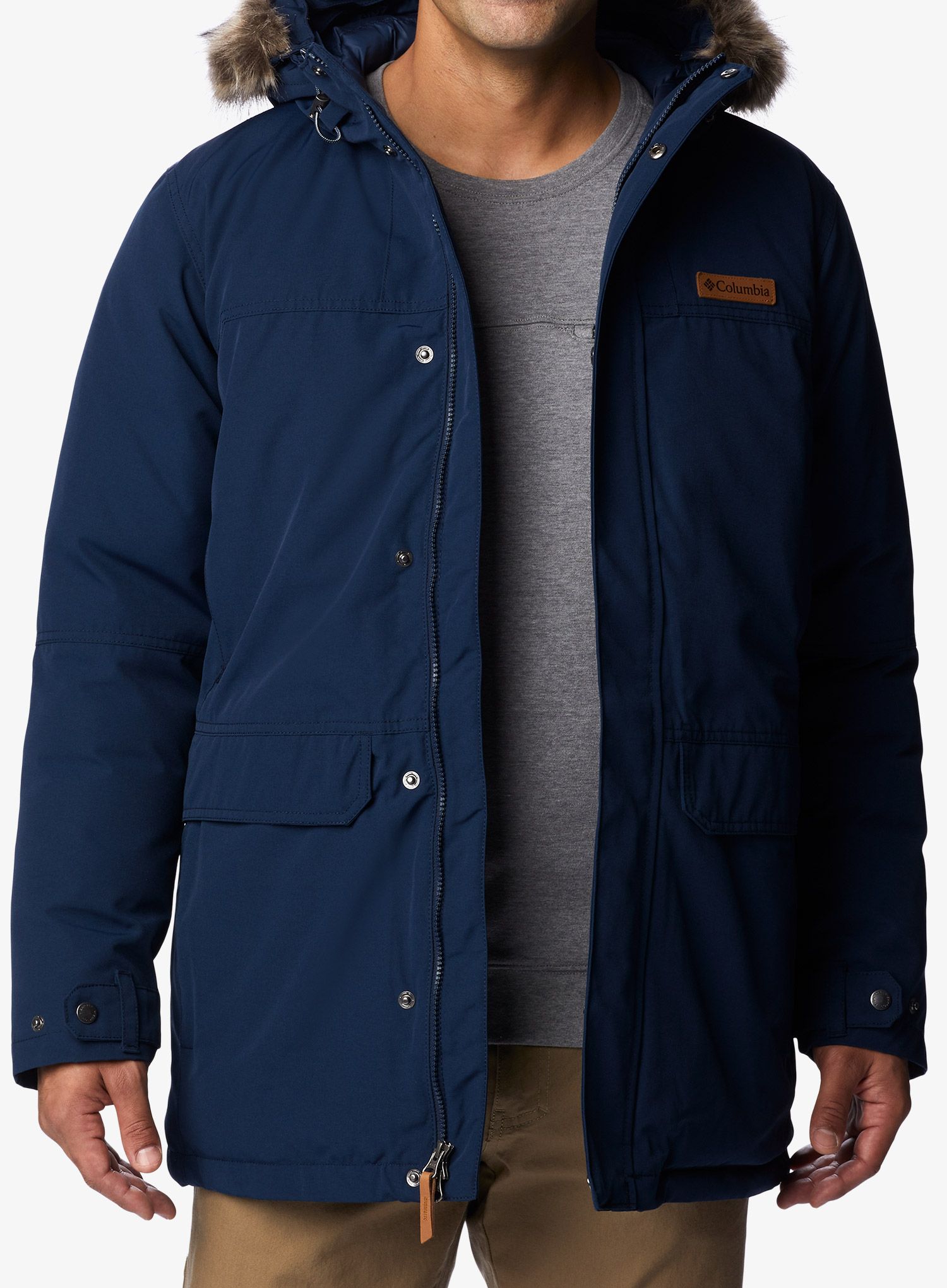 Zimní bunda Columbia Marquam Peak Parka - collegiate navy