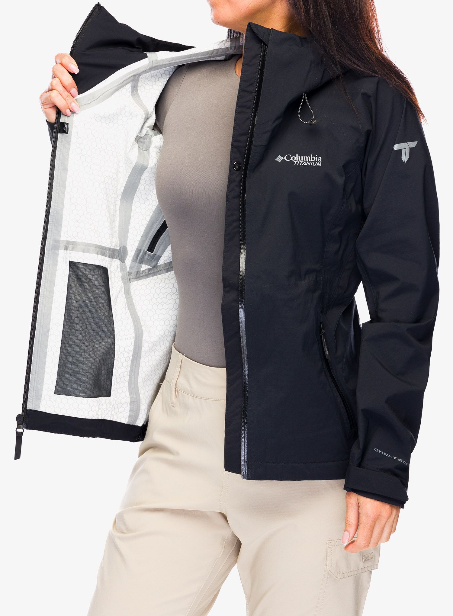 Dámská bunda do deště Columbia Mazama Trail Shell - black