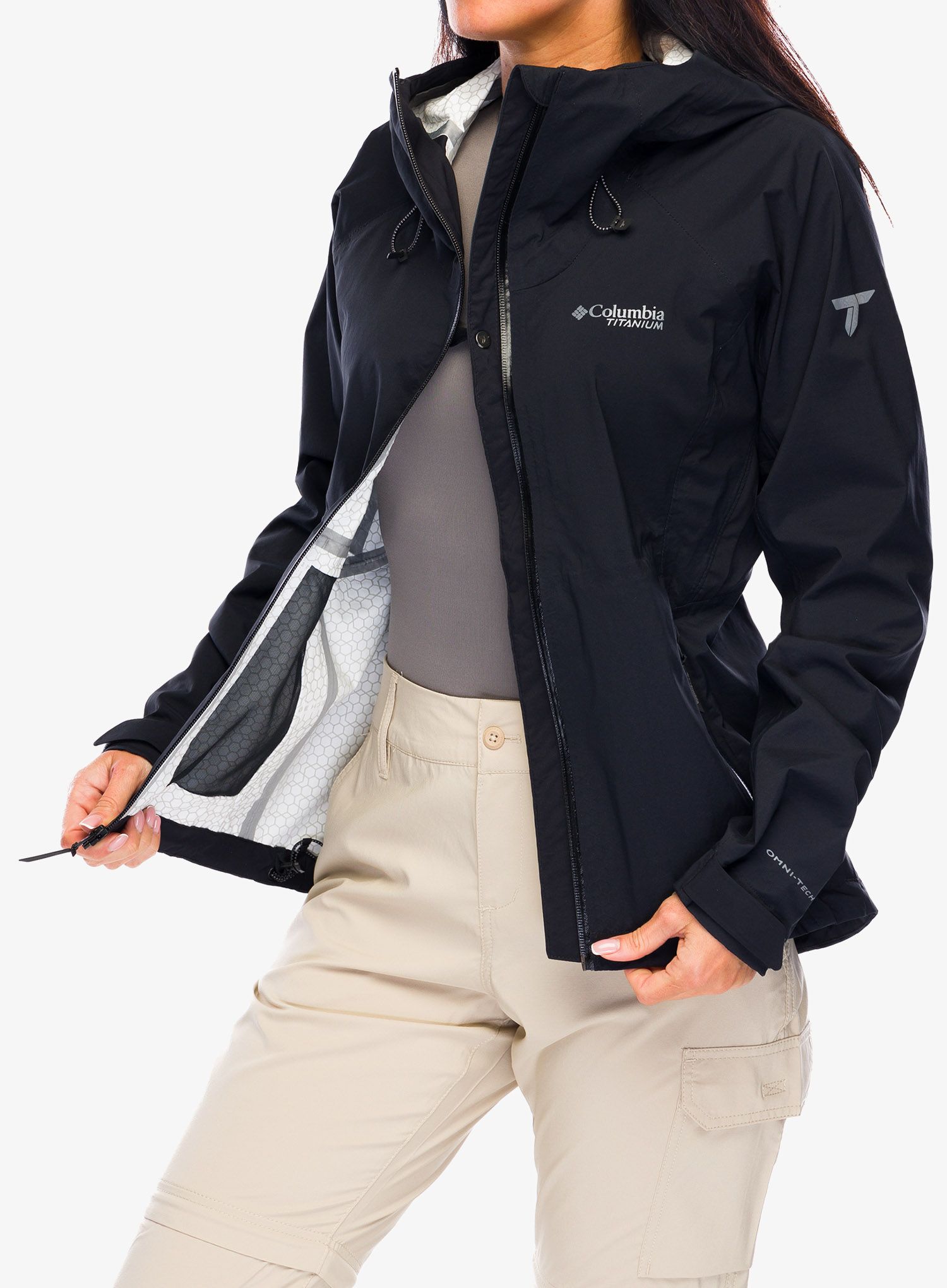 Dámská bunda do deště Columbia Mazama Trail Shell - black