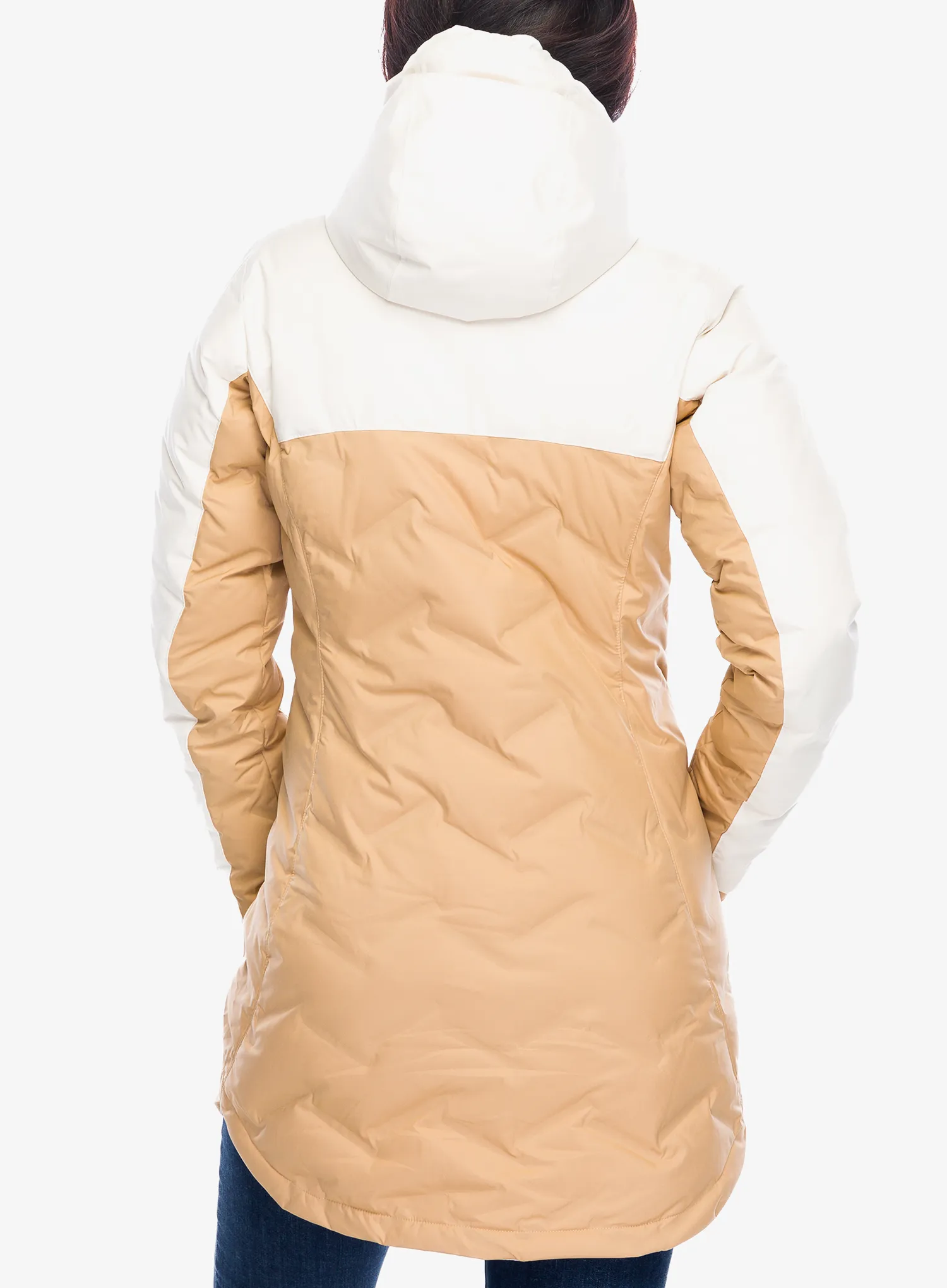 Dámský péřový kabát Columbia Mountain Croo III Mid Down Jacket - canoe/chalk