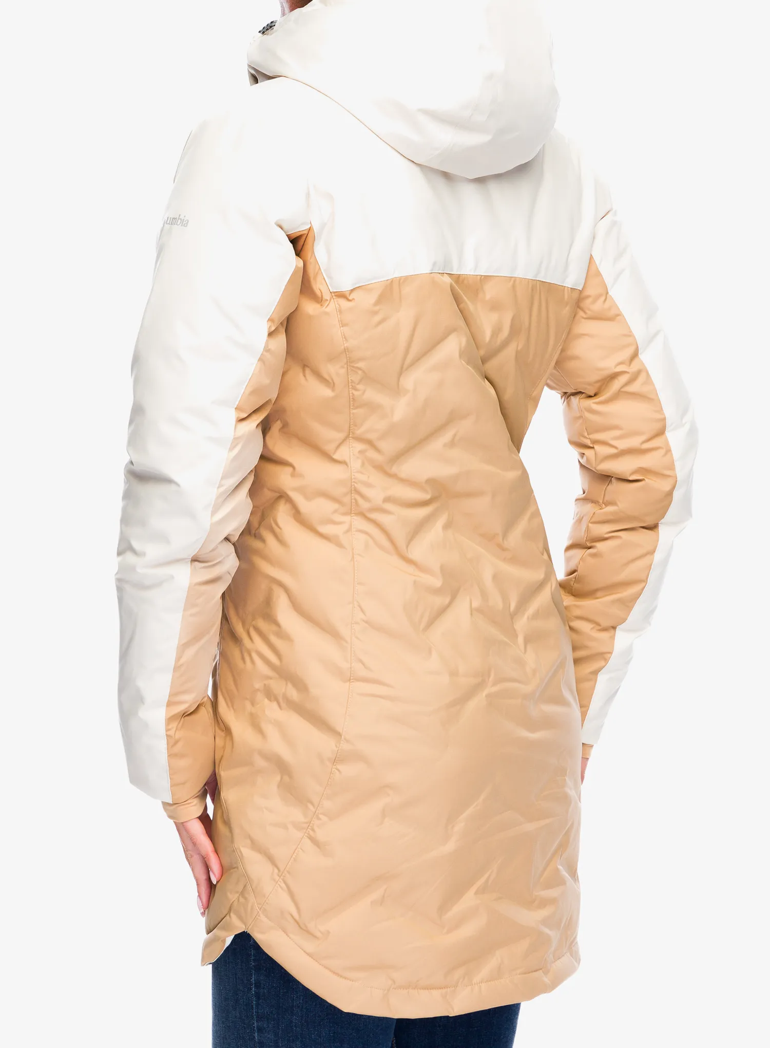 Dámský péřový kabát Columbia Mountain Croo III Mid Down Jacket - canoe/chalk