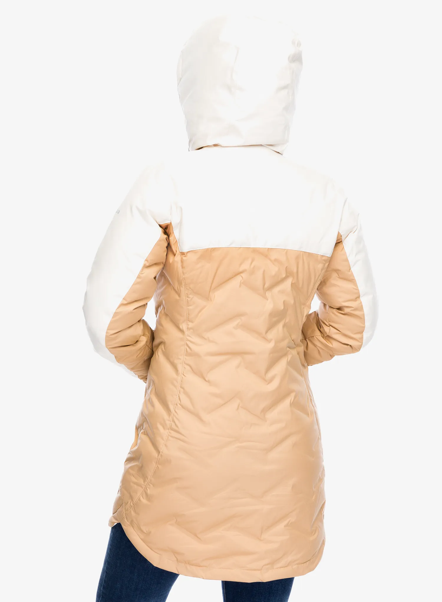 Dámský péřový kabát Columbia Mountain Croo III Mid Down Jacket - canoe/chalk