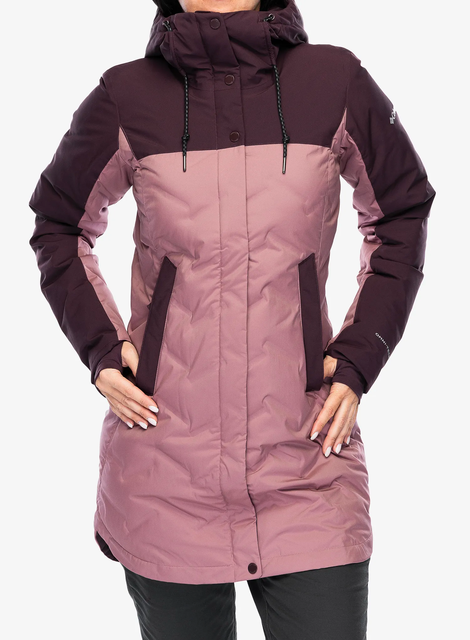 Dámský péřový kabát Columbia Mountain Croo III Mid Down Jacket - fig/moonvista