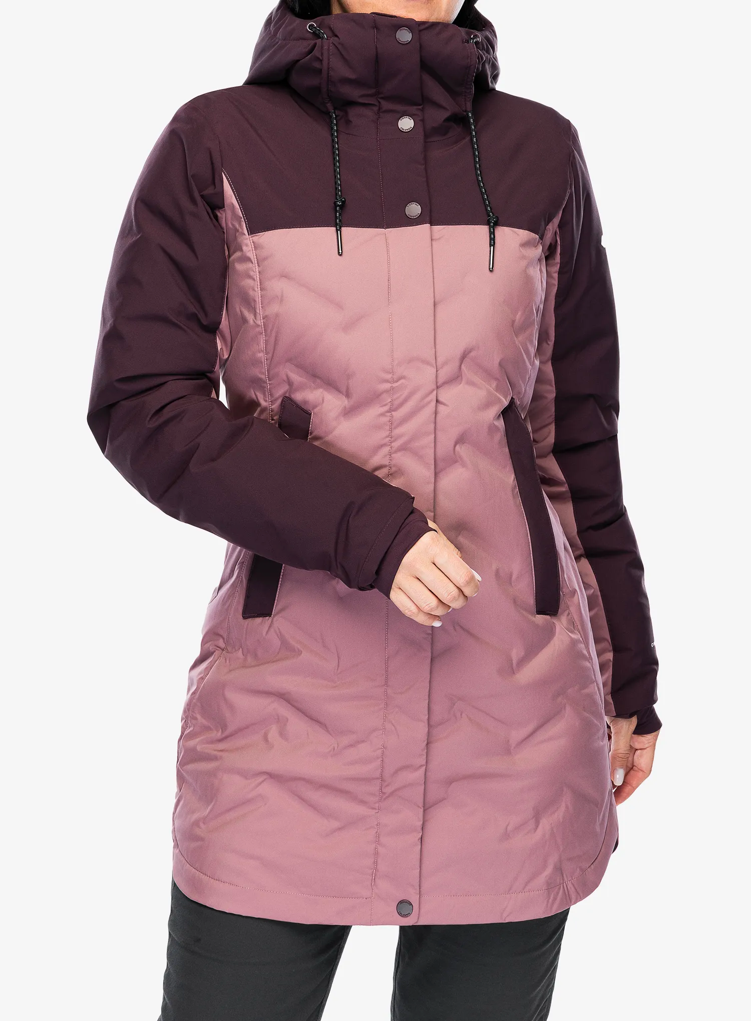 Dámský péřový kabát Columbia Mountain Croo III Mid Down Jacket - fig/moonvista