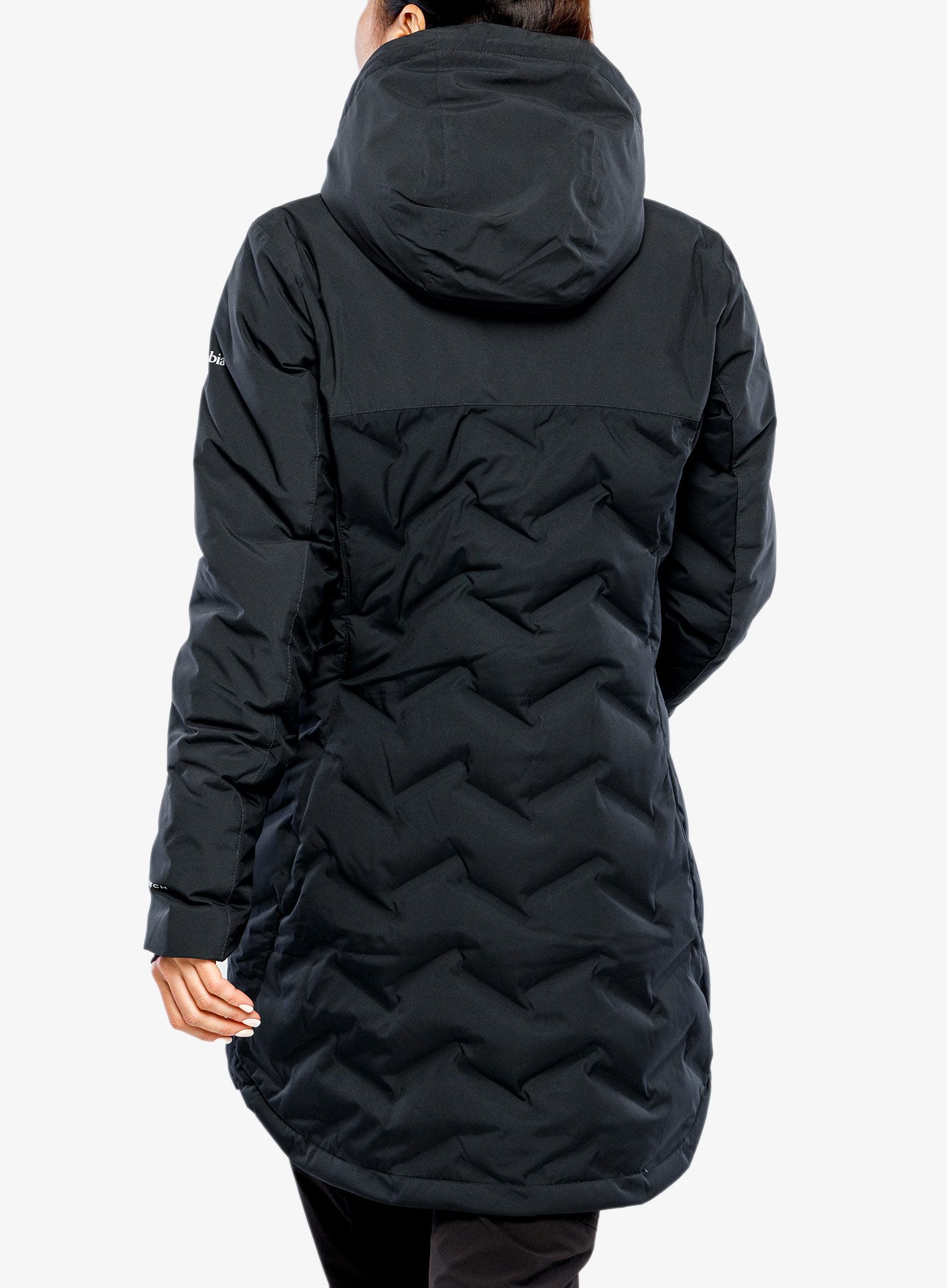 Dámský péřový kabát Columbia Mountain Croo Long Down Jacket - black