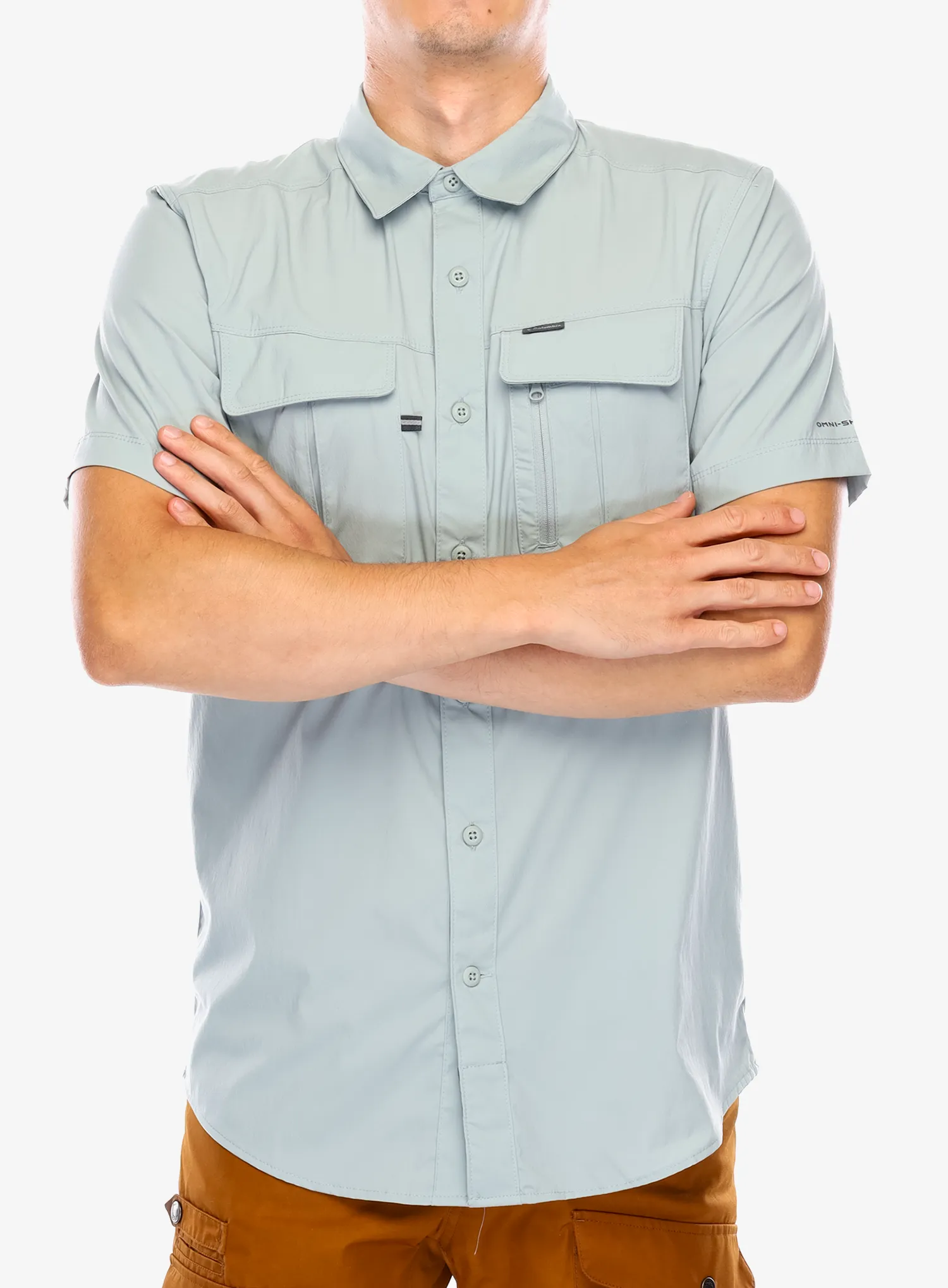 Košile Columbia Newton Ridge II Short Sleeve - niagara