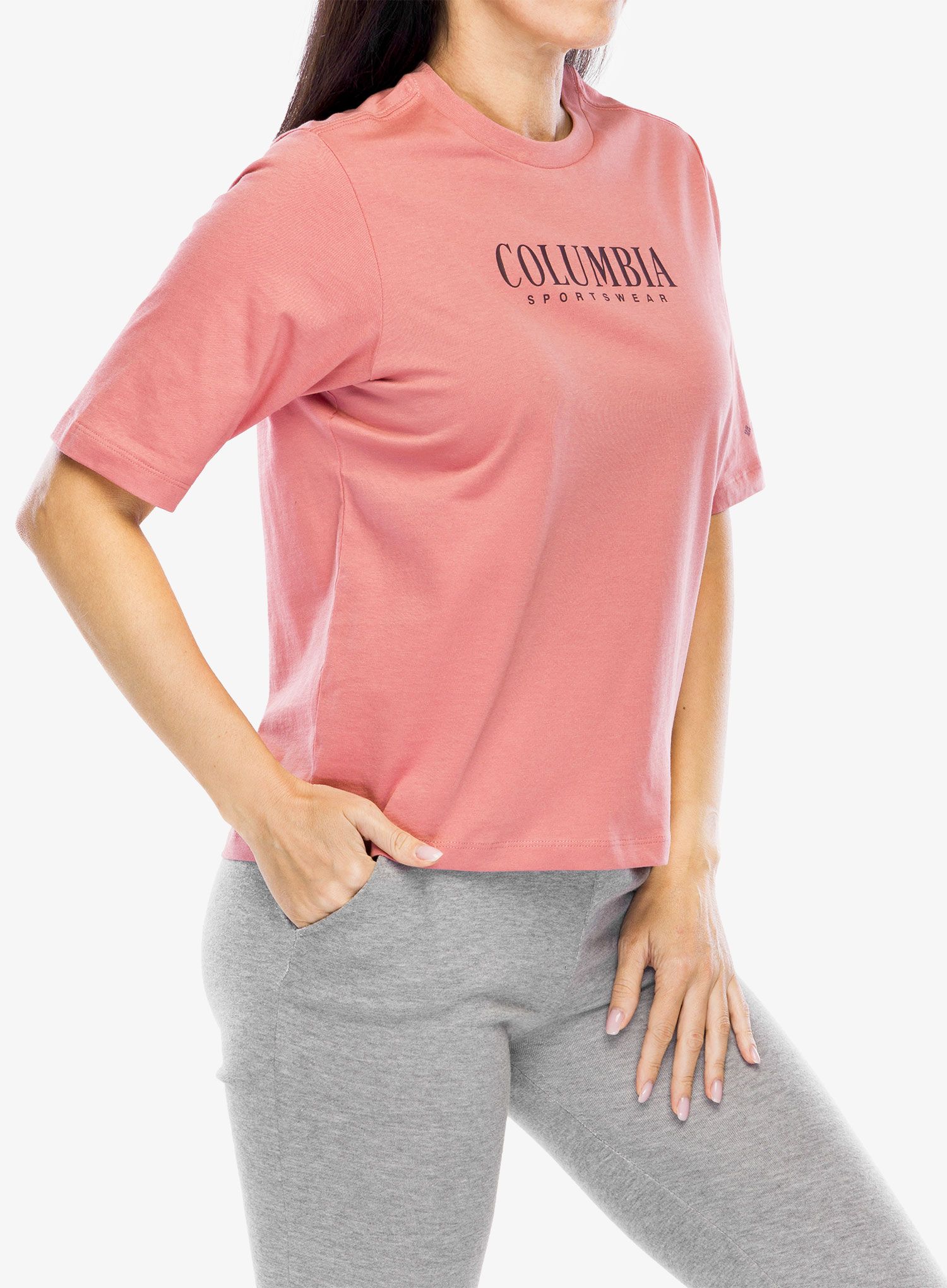 Dámské tričko s potiskem Columbia North Cascades Relaxed Tee - pink agave/casual brand