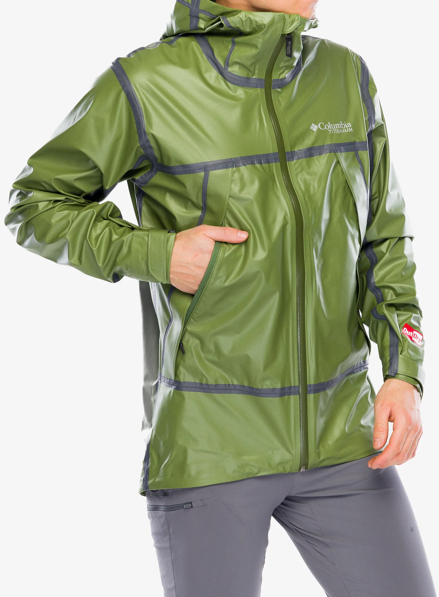 Bunda do deště Columbia OutDry Extreme Wyldwood Shell - canteen