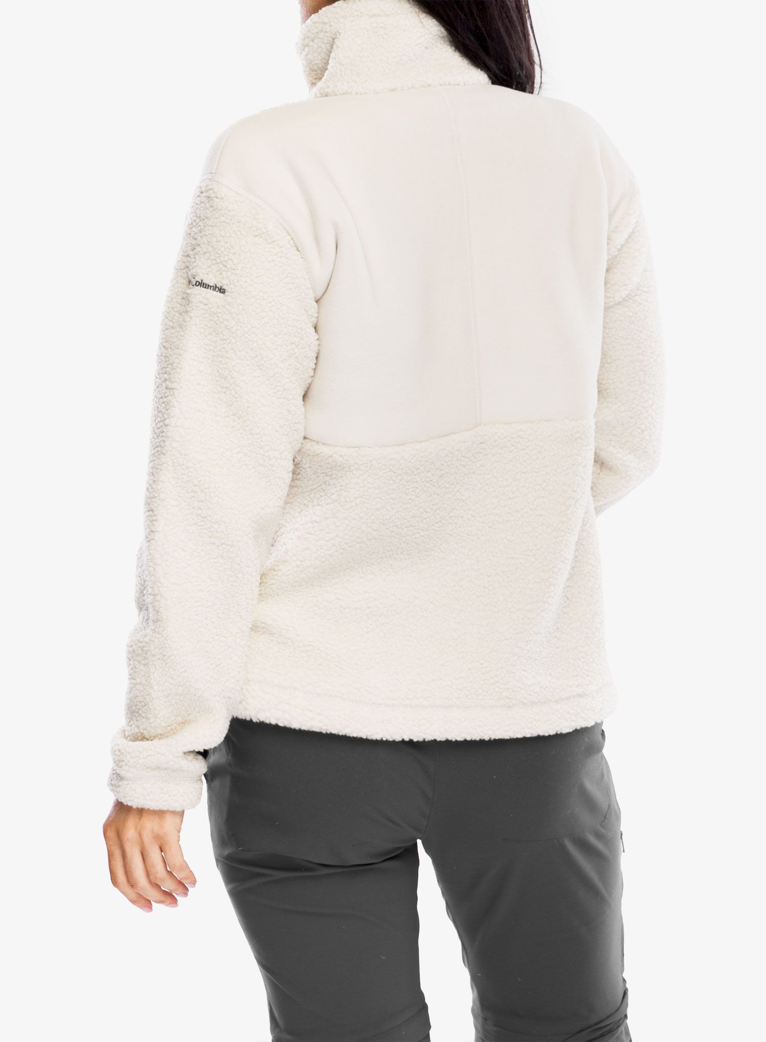 Fleecová mikina dámská Columbia Panorama Full Zip II - dark stone
