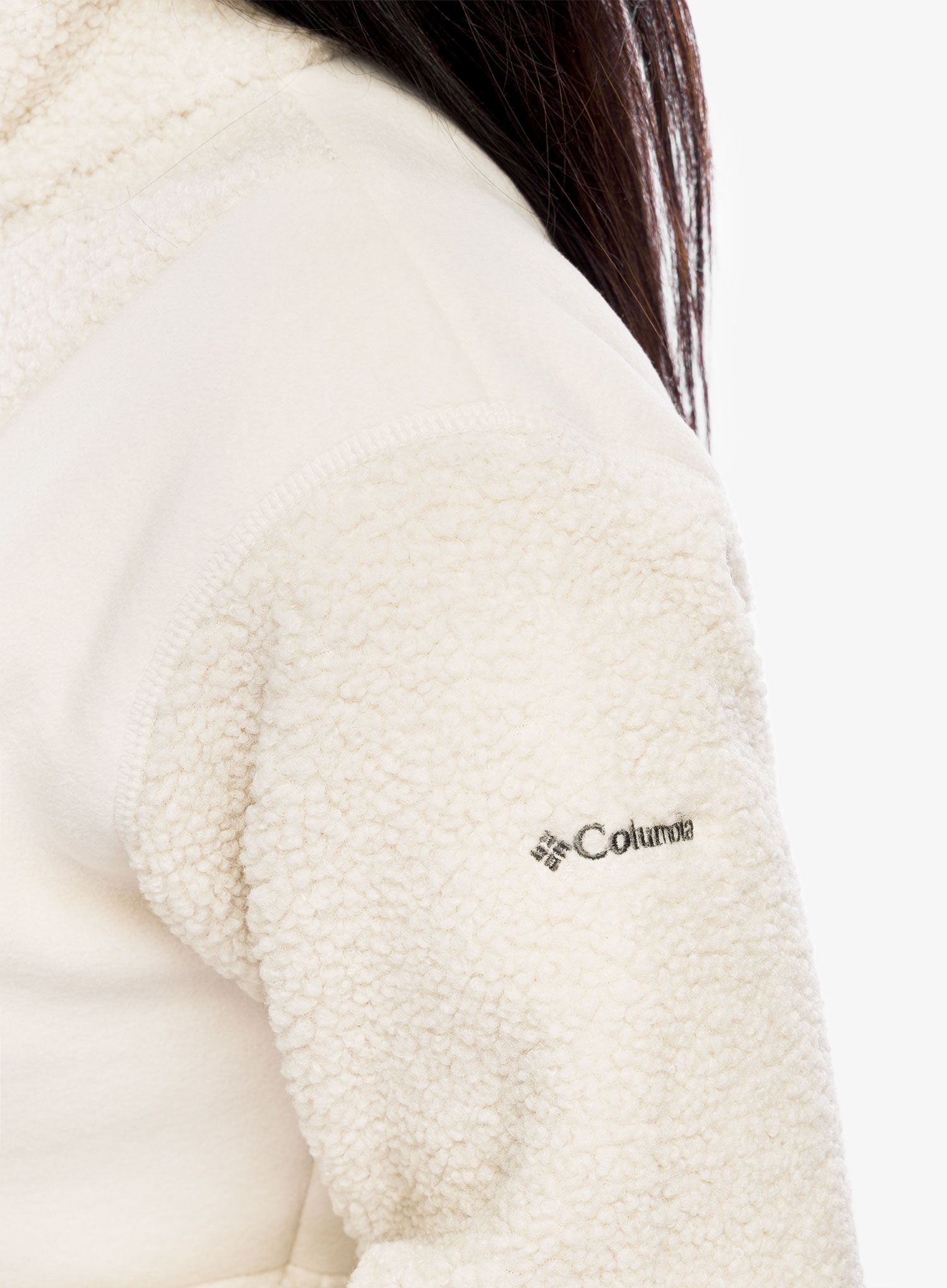 Fleecová mikina dámská Columbia Panorama Full Zip II - dark stone