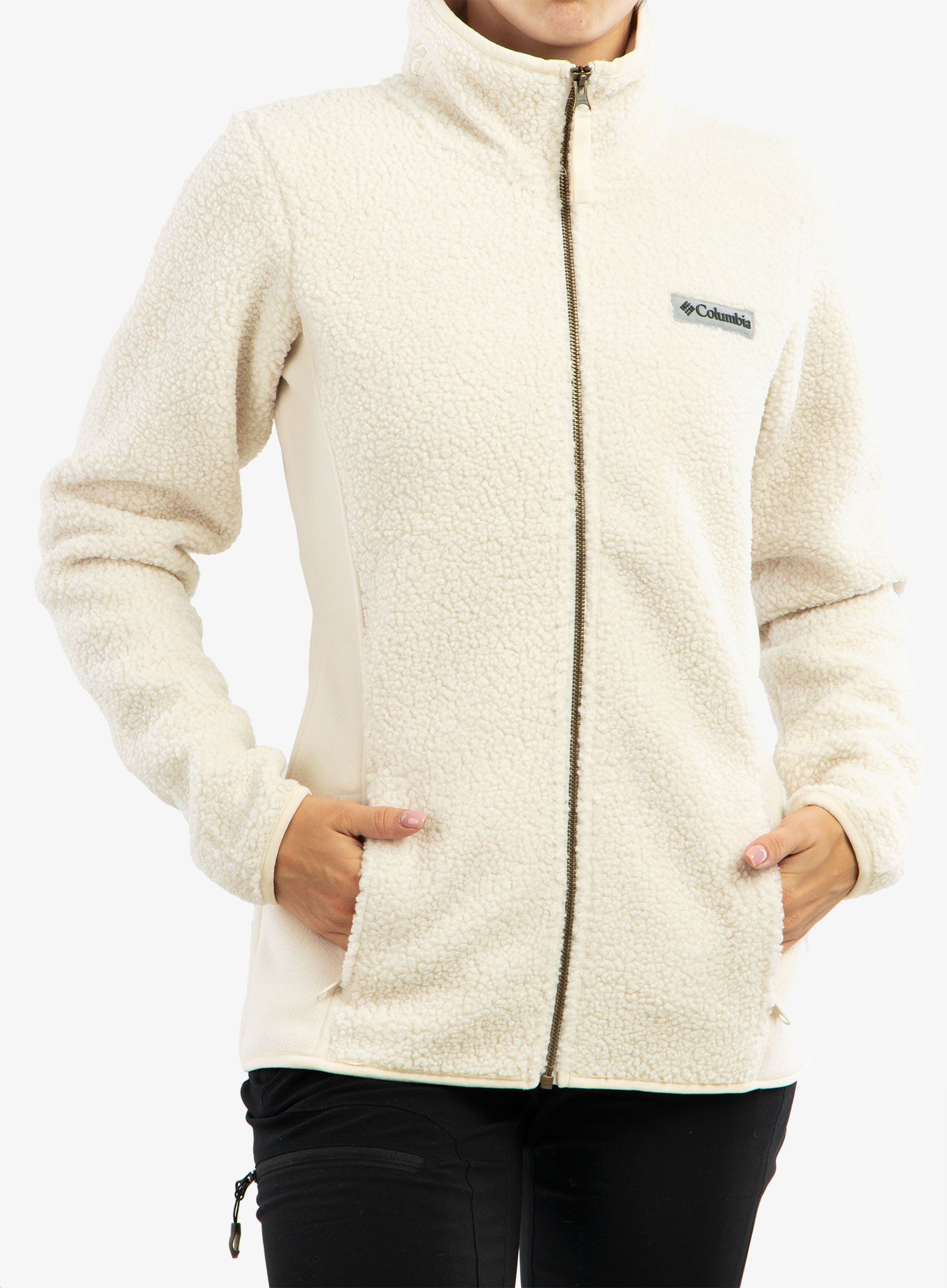 Dámský fleece Columbia Panorama Full Zip - chalk
