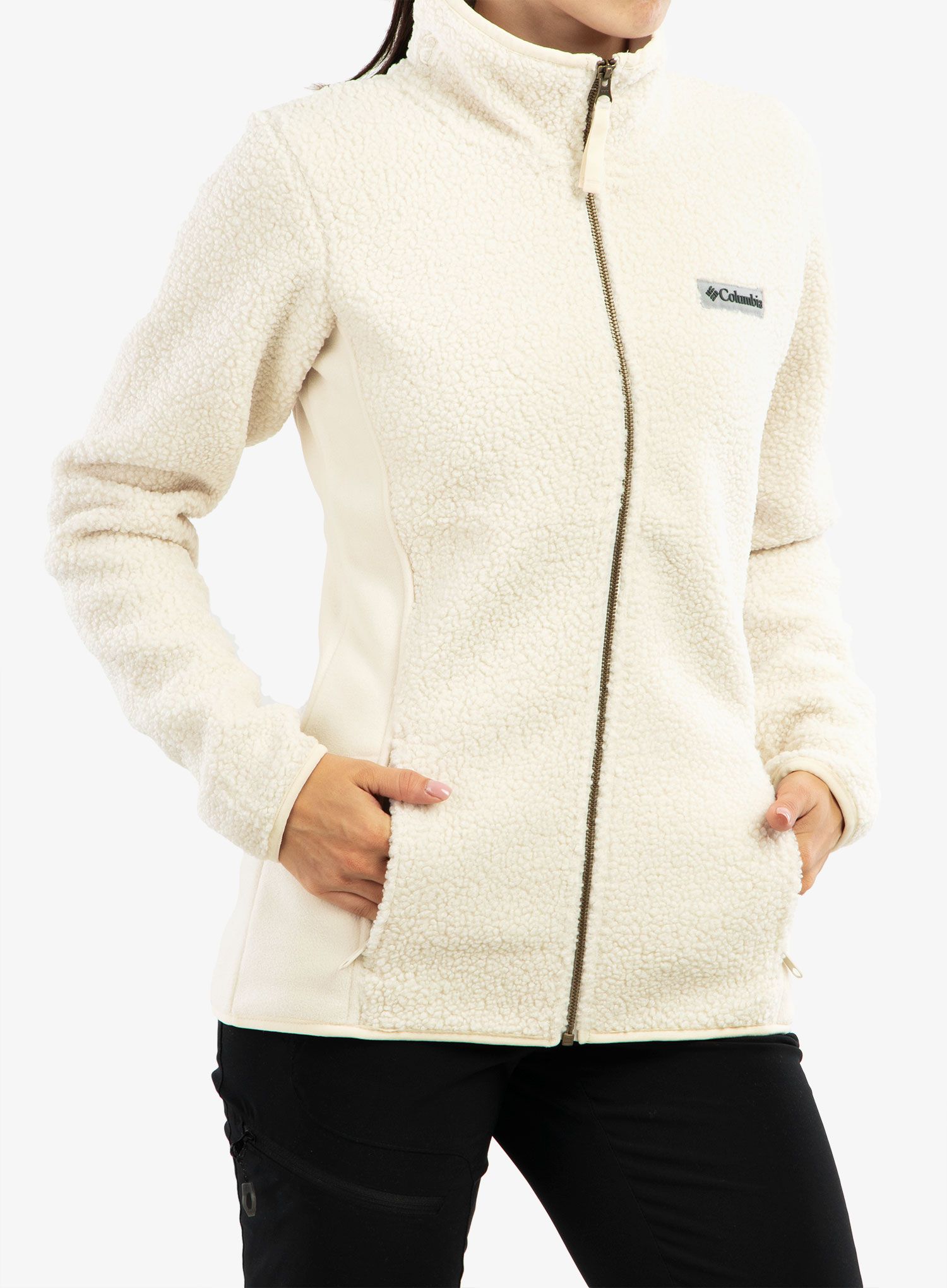 Dámský fleece Columbia Panorama Full Zip - chalk