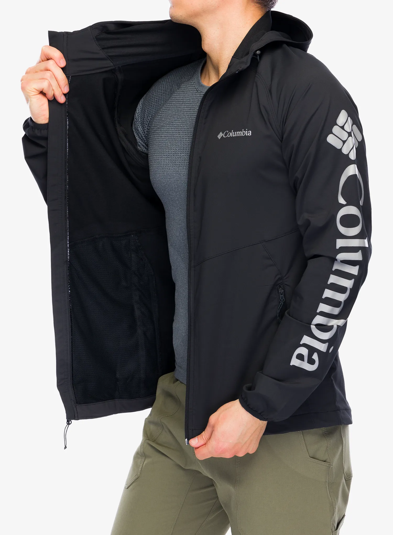 Softshellová bunda Columbia Panther Creek Jacket - black