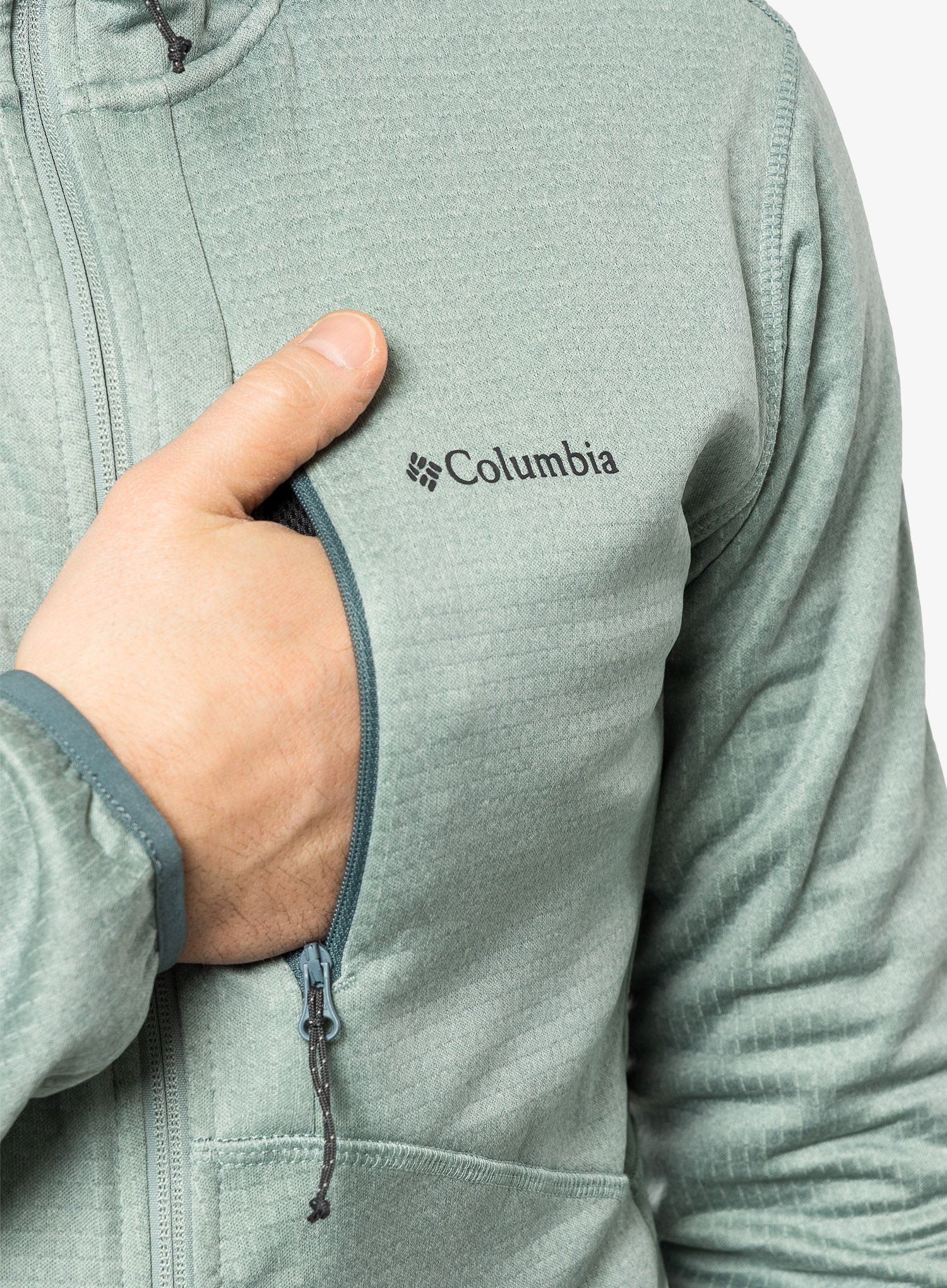 Rozepínací mikina Columbia Park View Fleece Full ZIp Hoodie - niagara heather