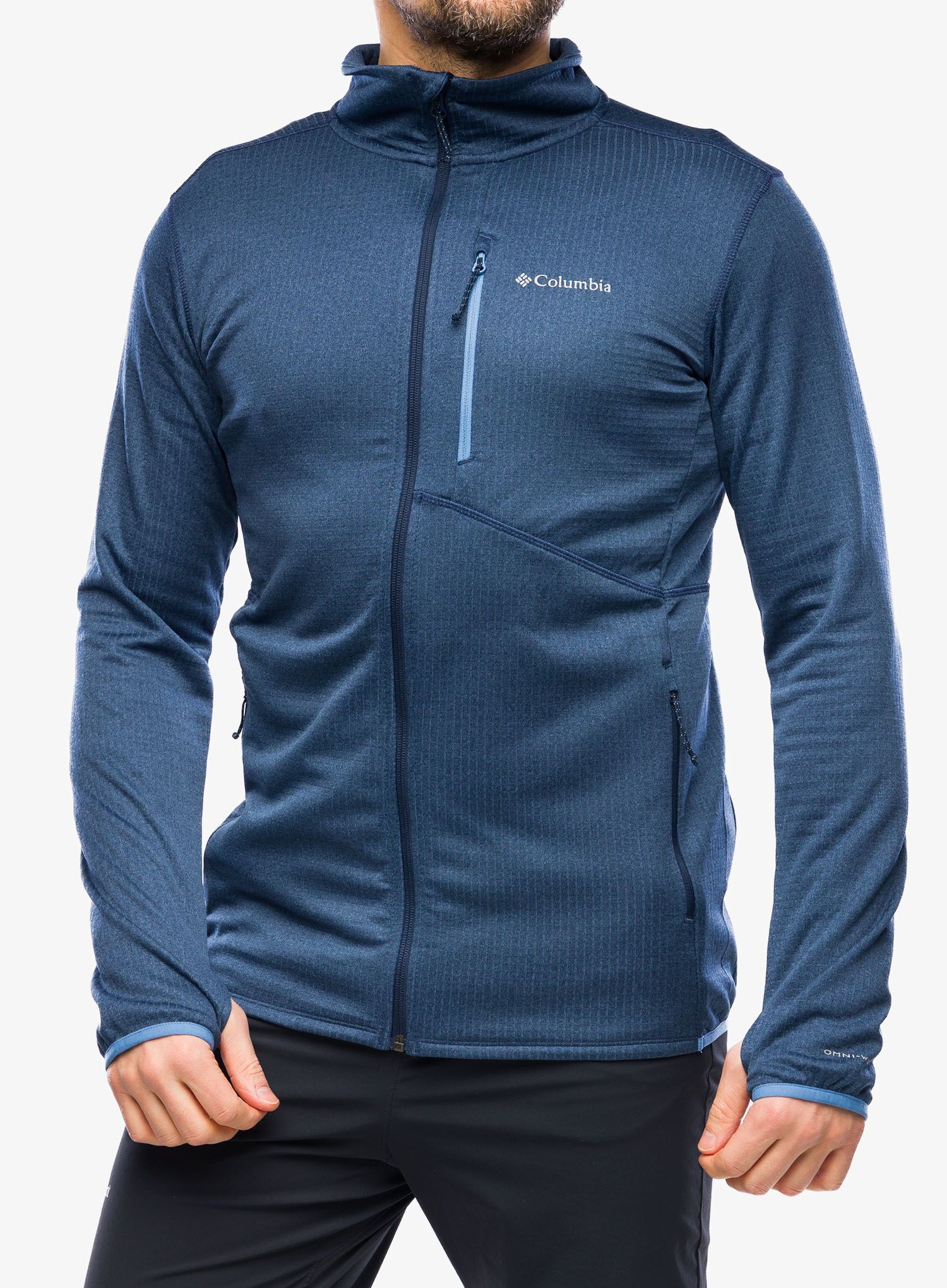 Rozepínací mikina Columbia Park View Fleece Full Zip - collegiate navy heather