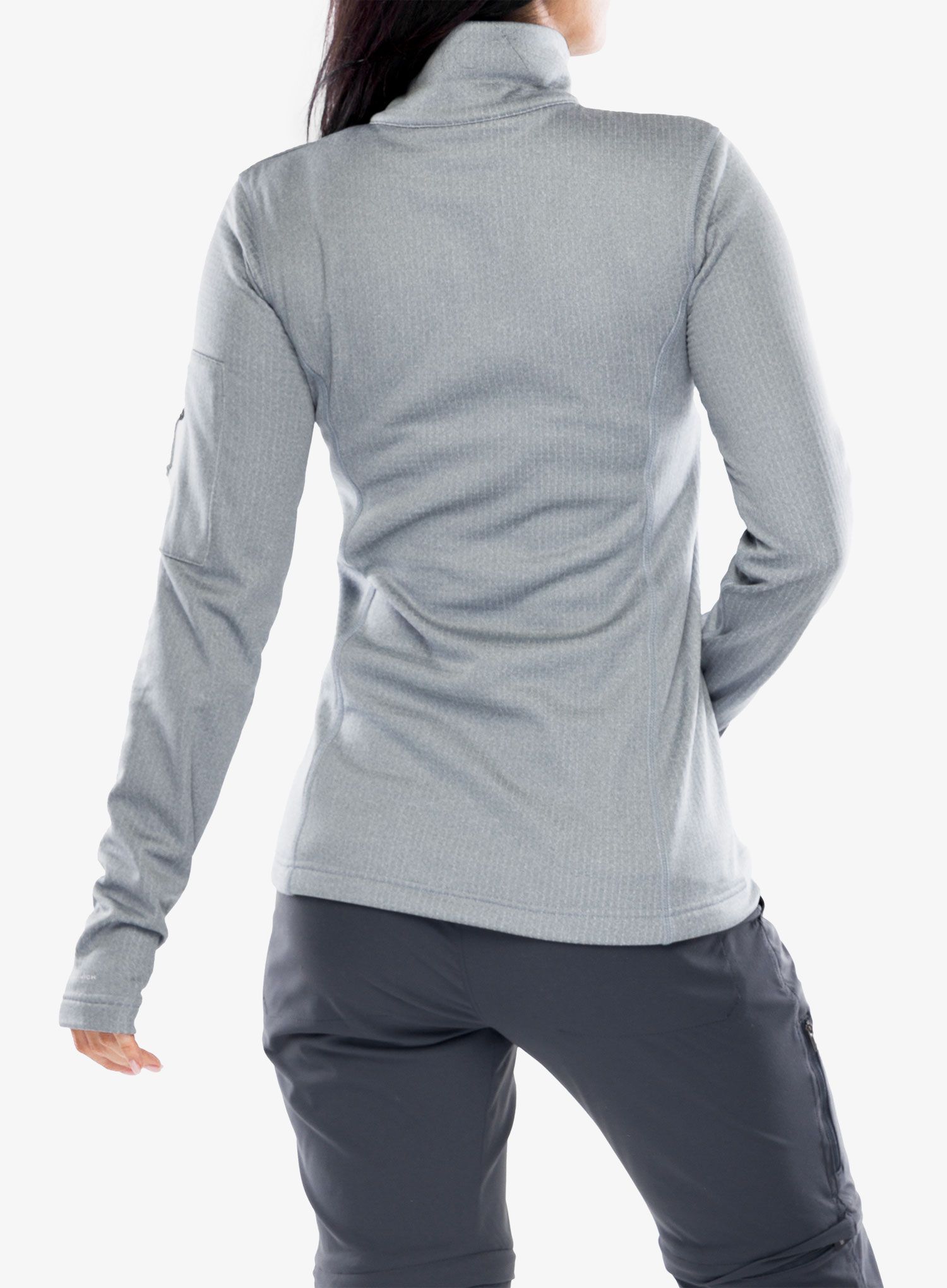 Fleece mikina dámská Columbia Park View Grid Fleece Half Zip - cirrus grey