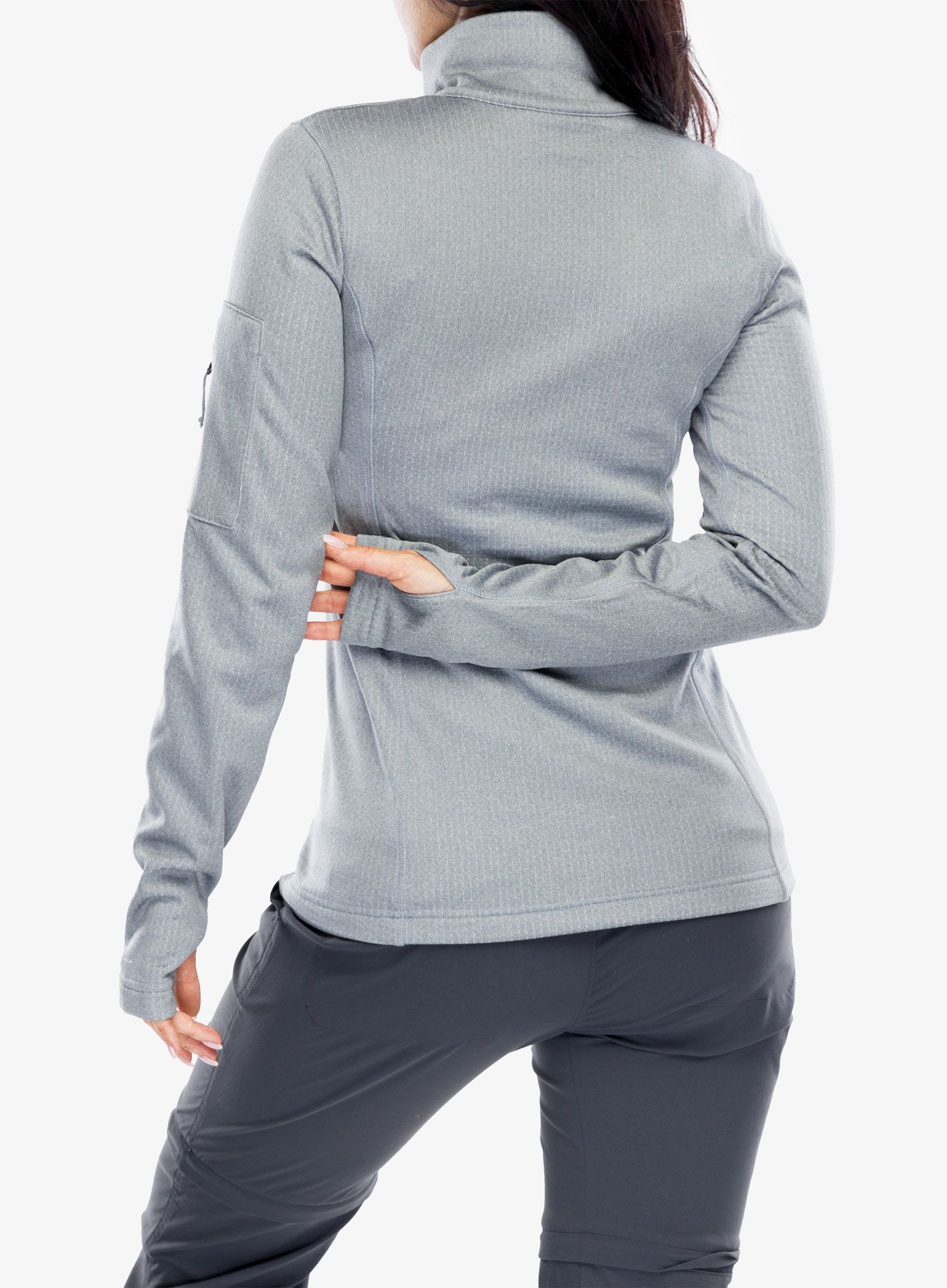Fleece mikina dámská Columbia Park View Grid Fleece Half Zip - cirrus grey