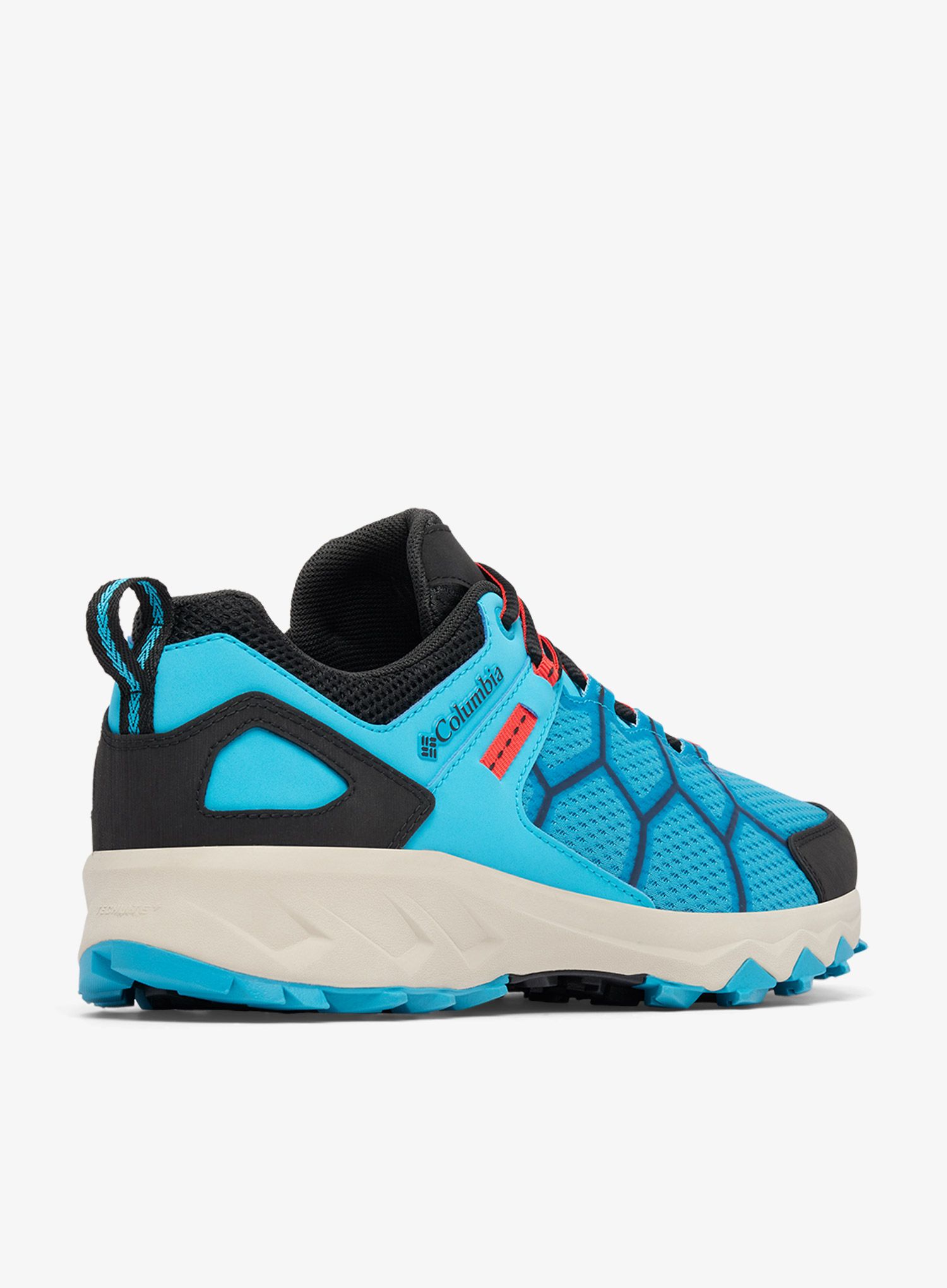 Turistické boty Columbia Peakfreak II - clear water/poppy red