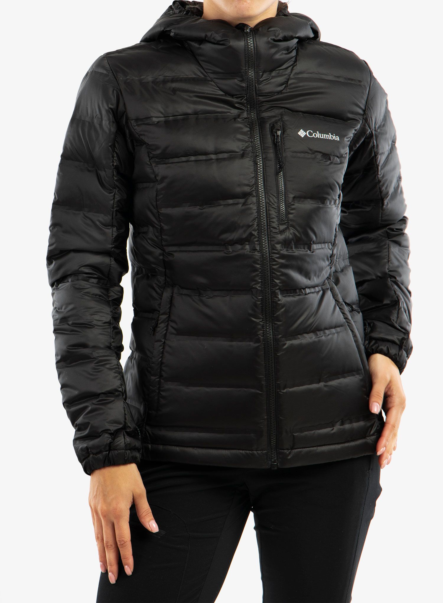 Dámská bunda Columbia Pebble Peak Down Hooded Jacket - black