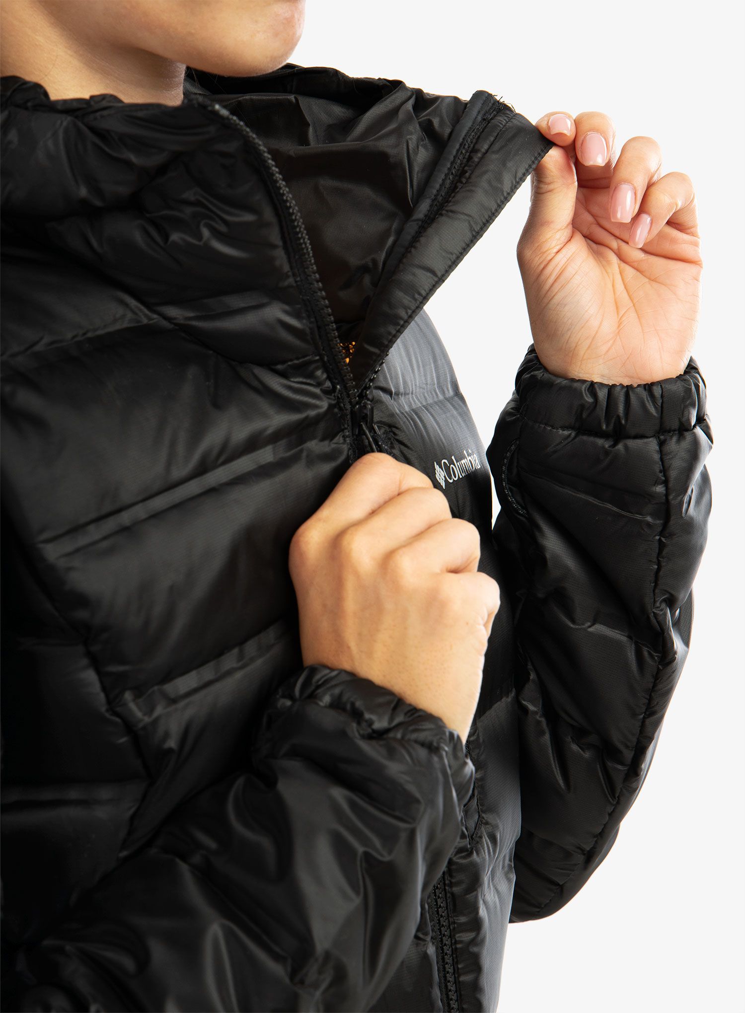 Dámská bunda Columbia Pebble Peak Down Hooded Jacket - black