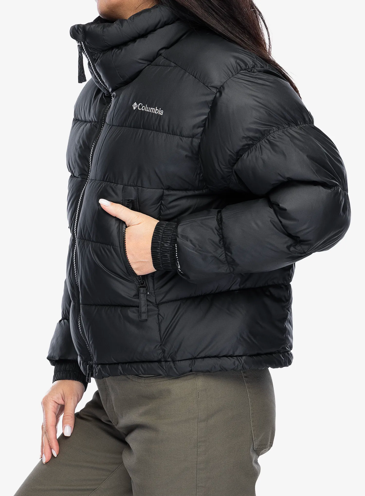 Zateplená bunda dámská Columbia Pike Lake II Cropped Jacket - black