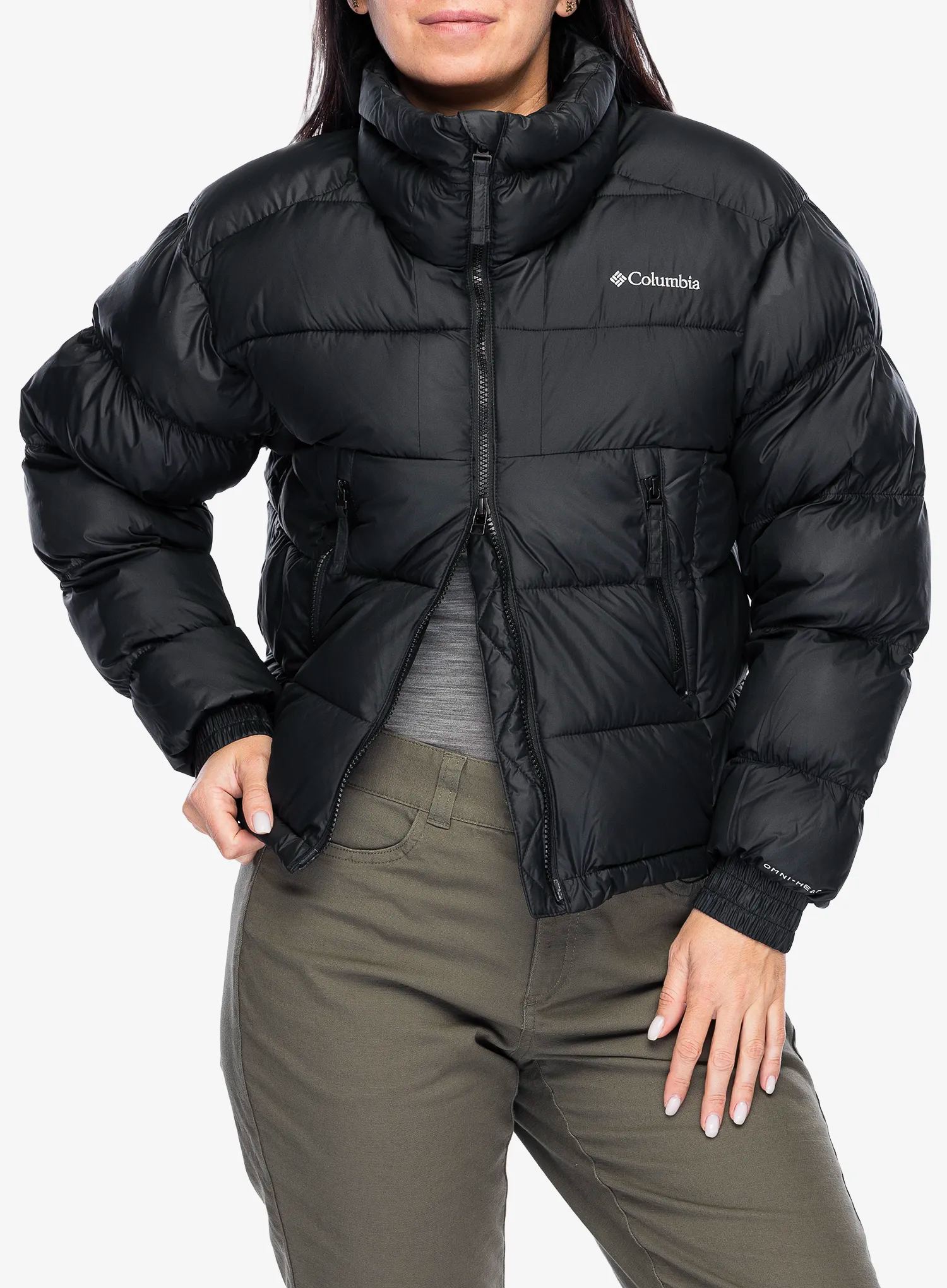 Zateplená bunda dámská Columbia Pike Lake II Cropped Jacket - black