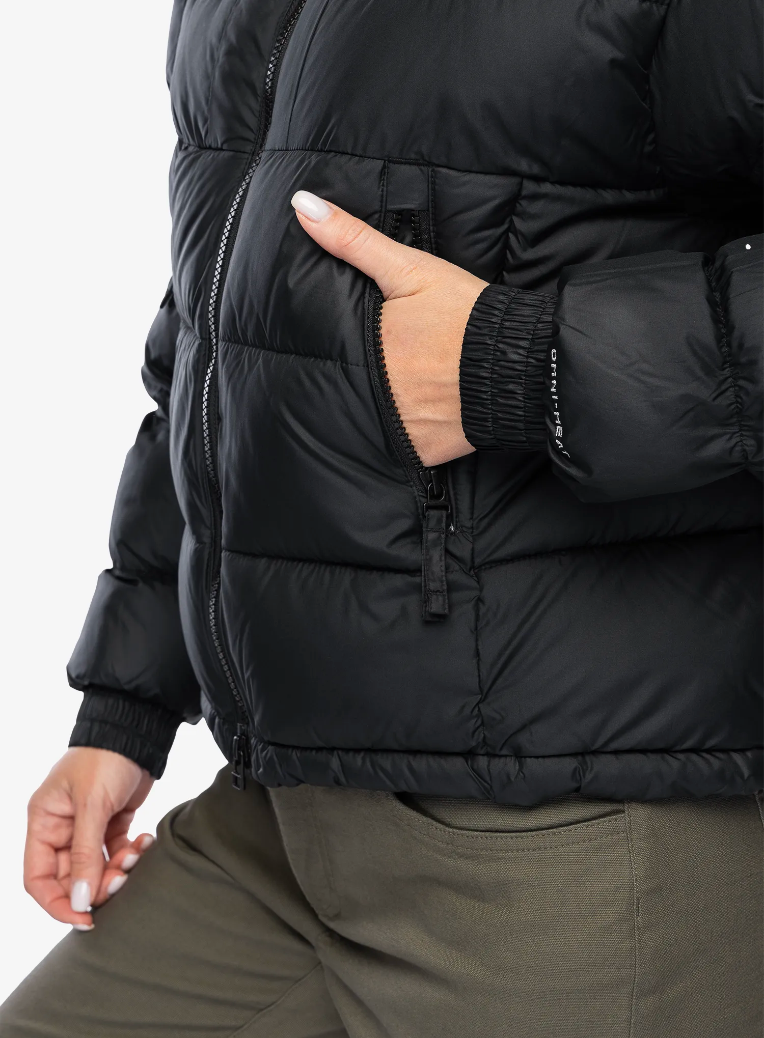 Zateplená bunda dámská Columbia Pike Lake II Cropped Jacket - black