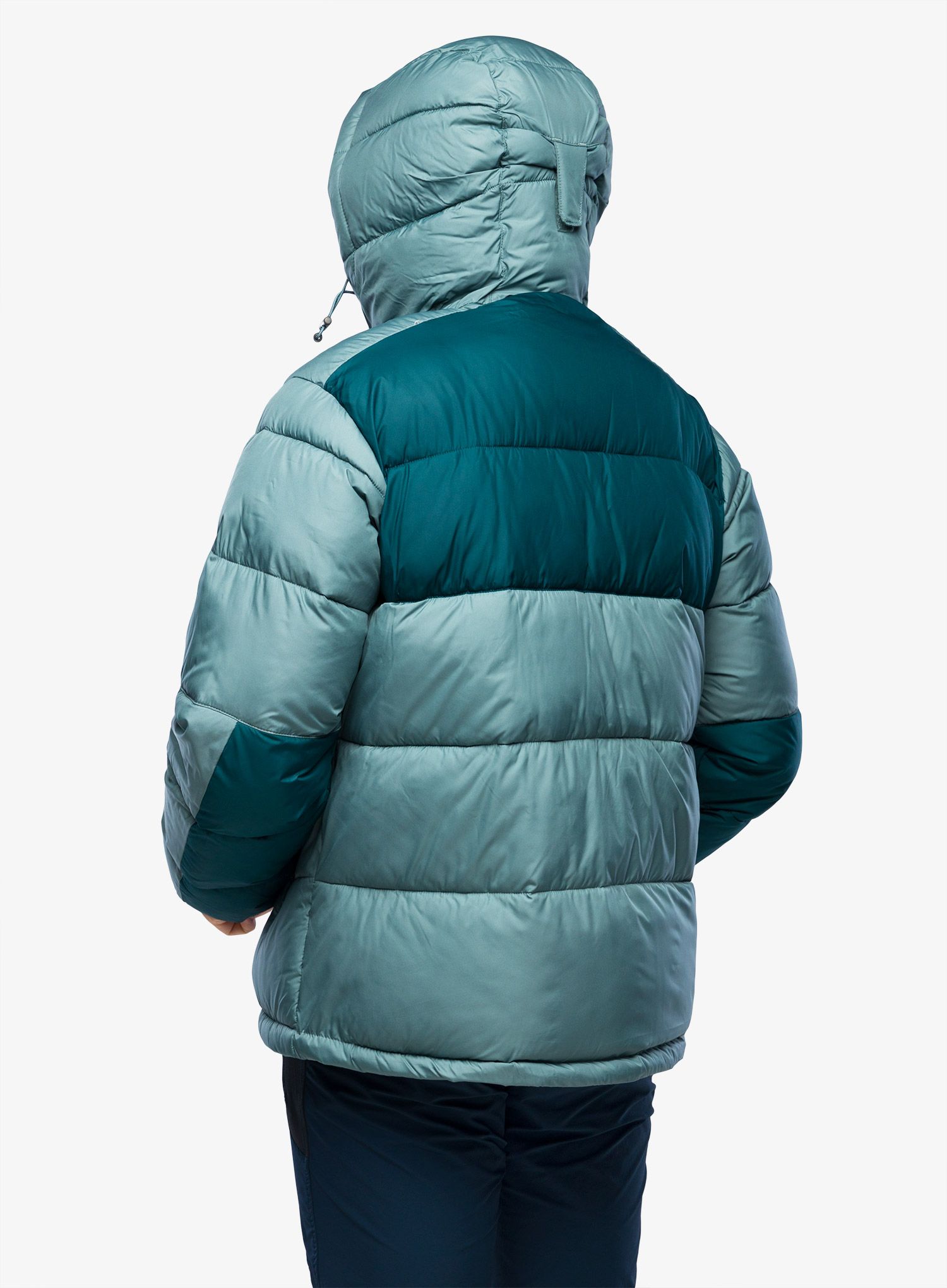 Pánská zimní bunda Columbia Pike Lake II Hooded Jacket - metal/night wave