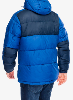 Zateplená bunda Columbia Pike Lake II Hooded Jacket - mountain blue/collegiate navy