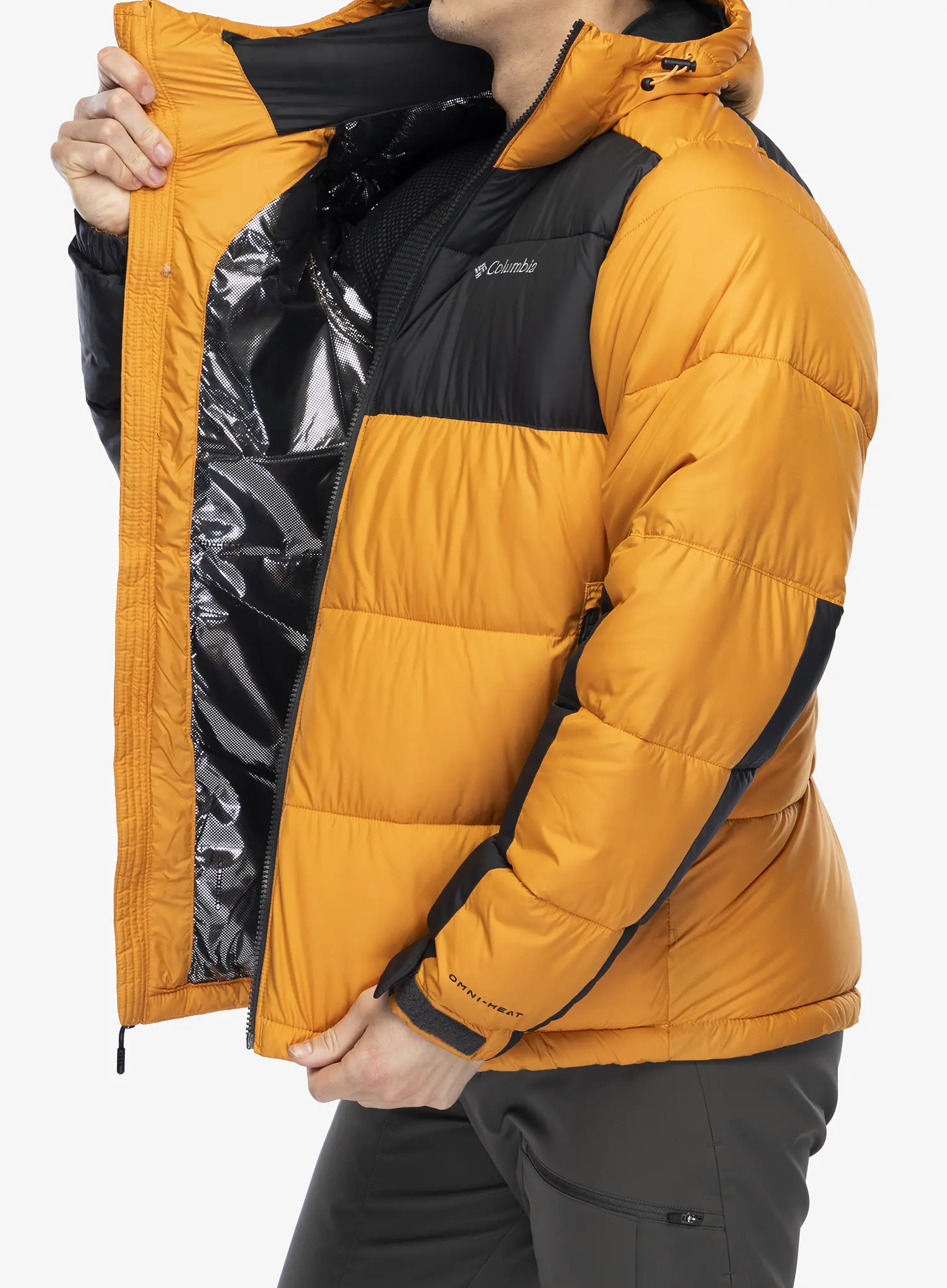 Zateplená bunda Columbia Pike Lake II Hooded Jacket - sunstone/shark