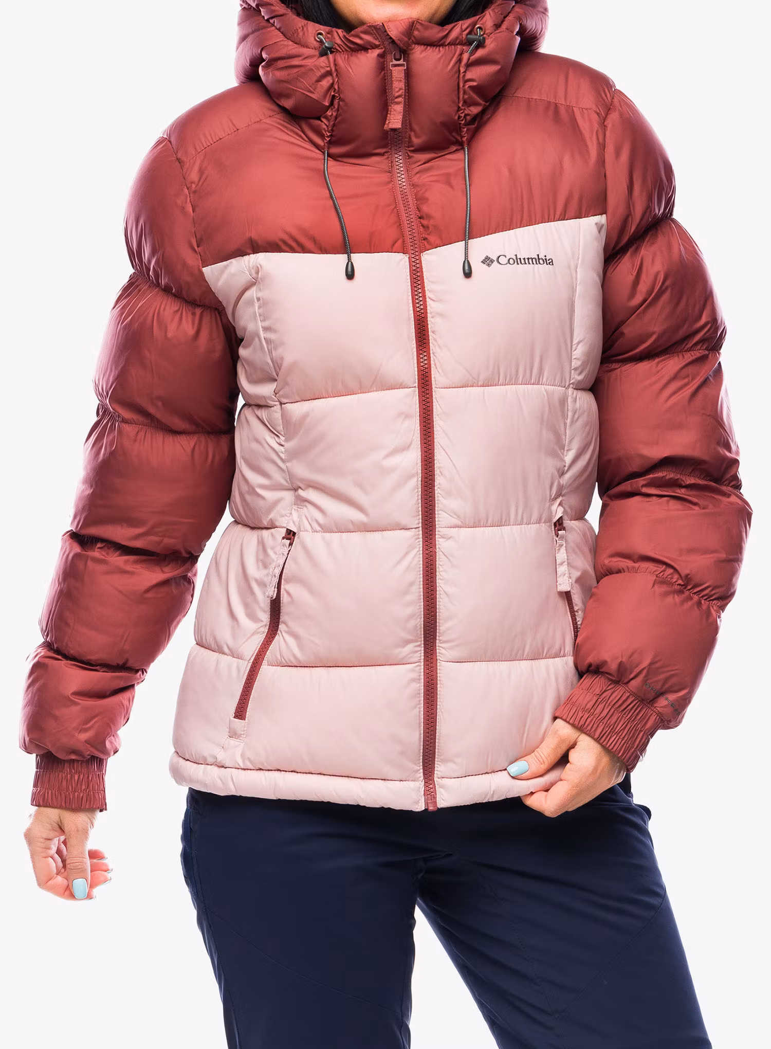 Zateplená bunda dámská Columbia Pike Lake II Insulated Jacket - beetroot/dusty pink