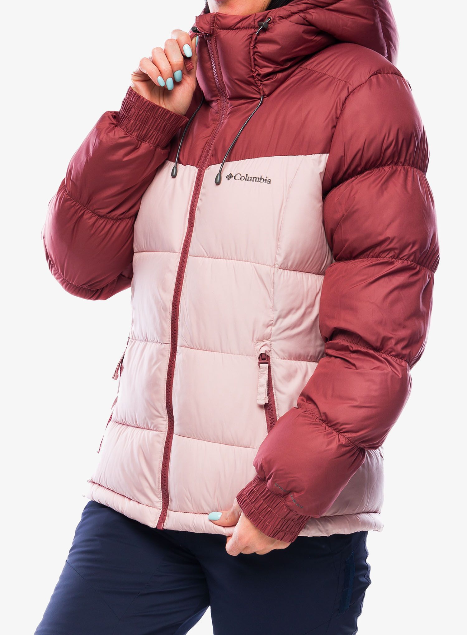 Zateplená bunda dámská Columbia Pike Lake II Insulated Jacket - beetroot/dusty pink