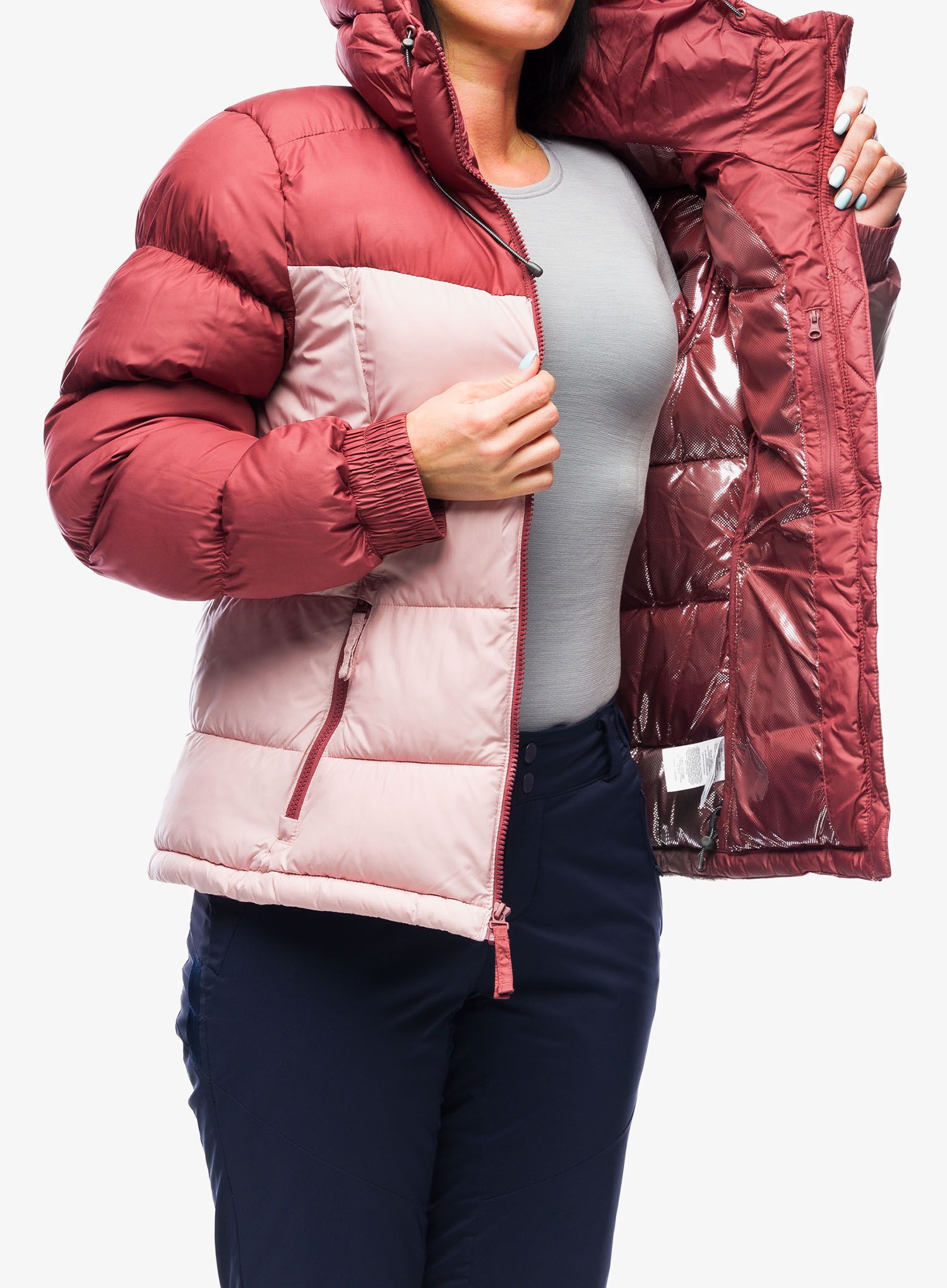 Zateplená bunda dámská Columbia Pike Lake II Insulated Jacket - beetroot/dusty pink