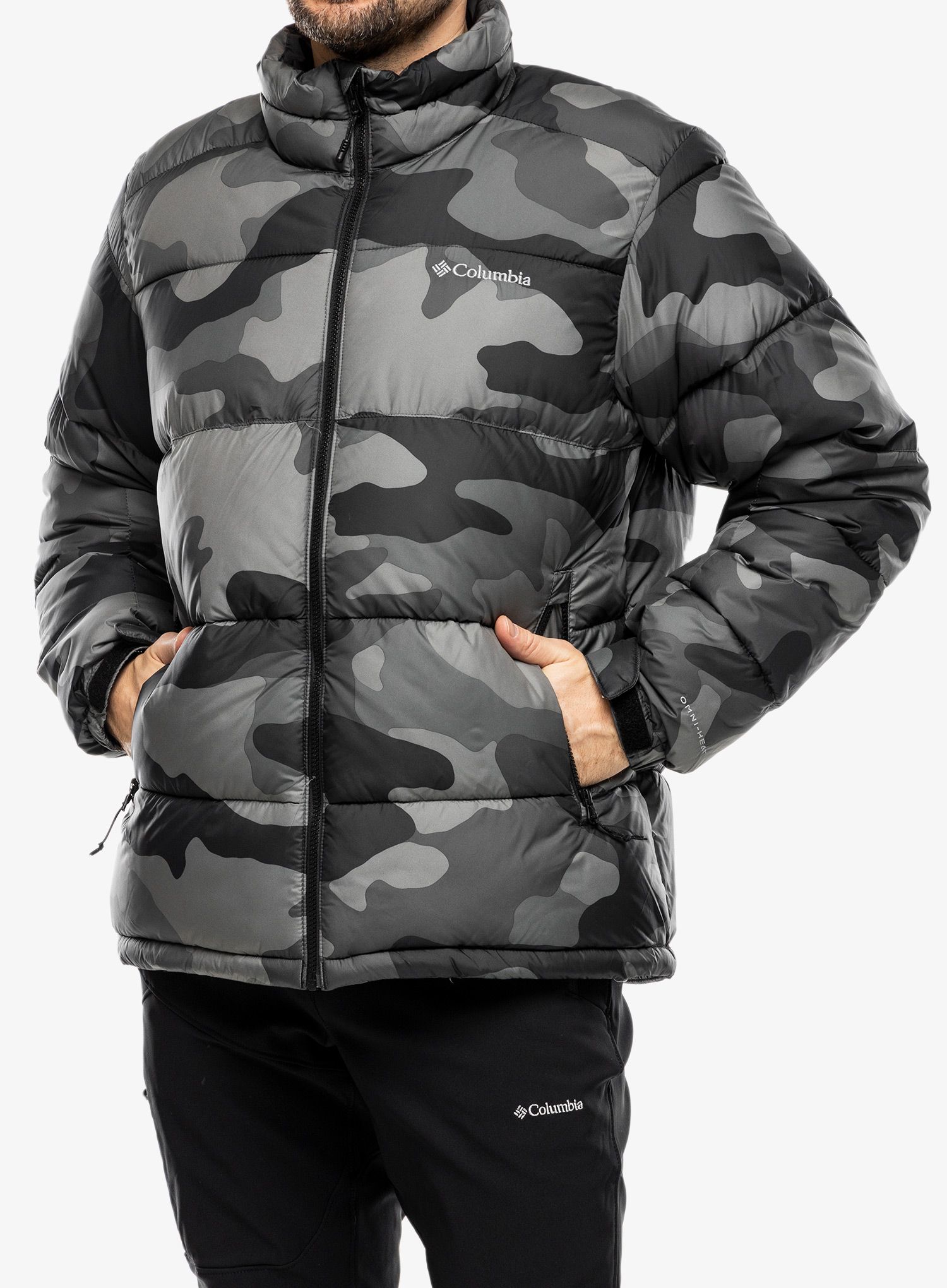 Zimní bunda Columbia Pike Lake II Jacket - black mod camo print