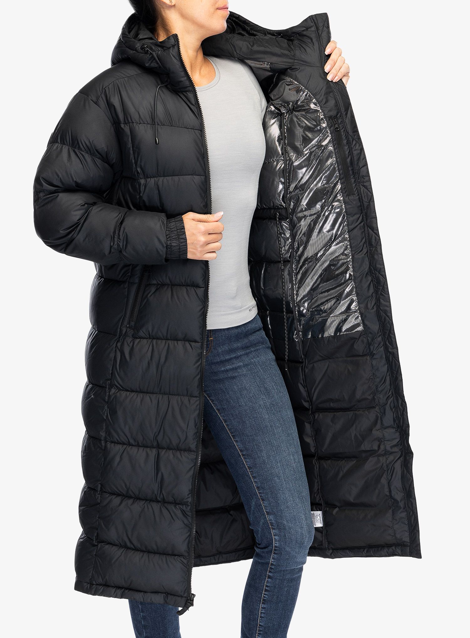 Dámský kabát Columbia Pike Lake II Long Jacket - black