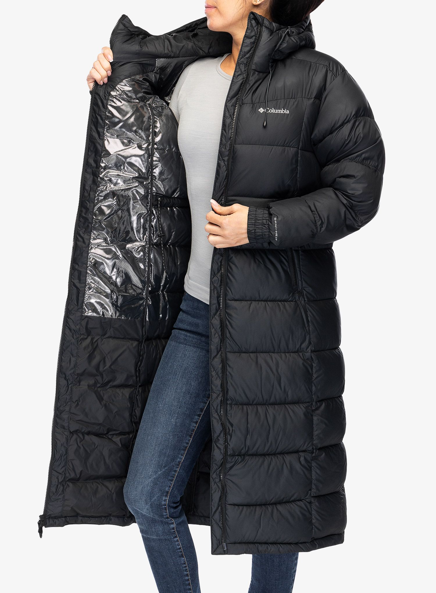 Dámský kabát Columbia Pike Lake II Long Jacket - black
