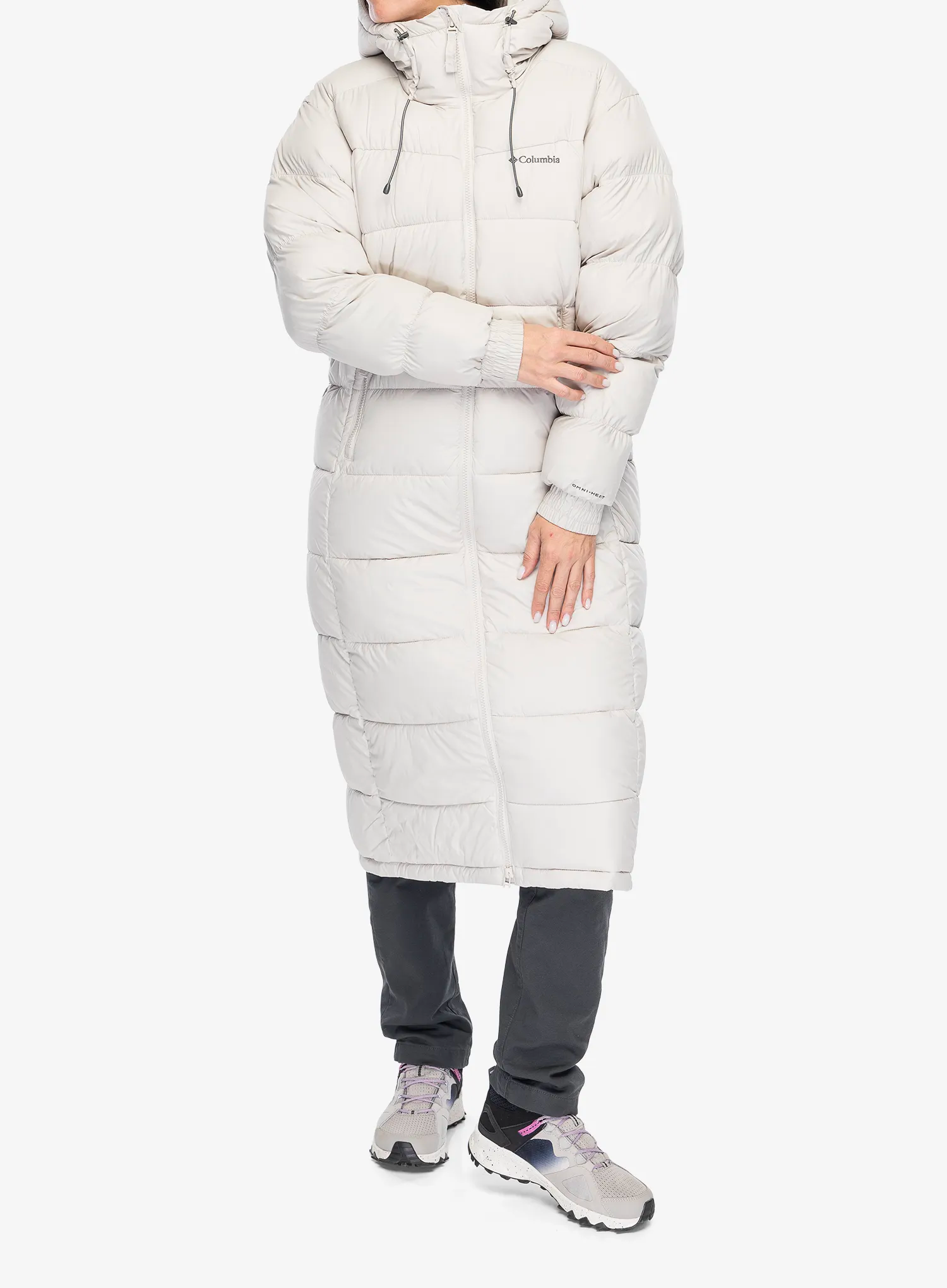 Dámský kabát Columbia Pike Lake II Long Jacket - dark stone