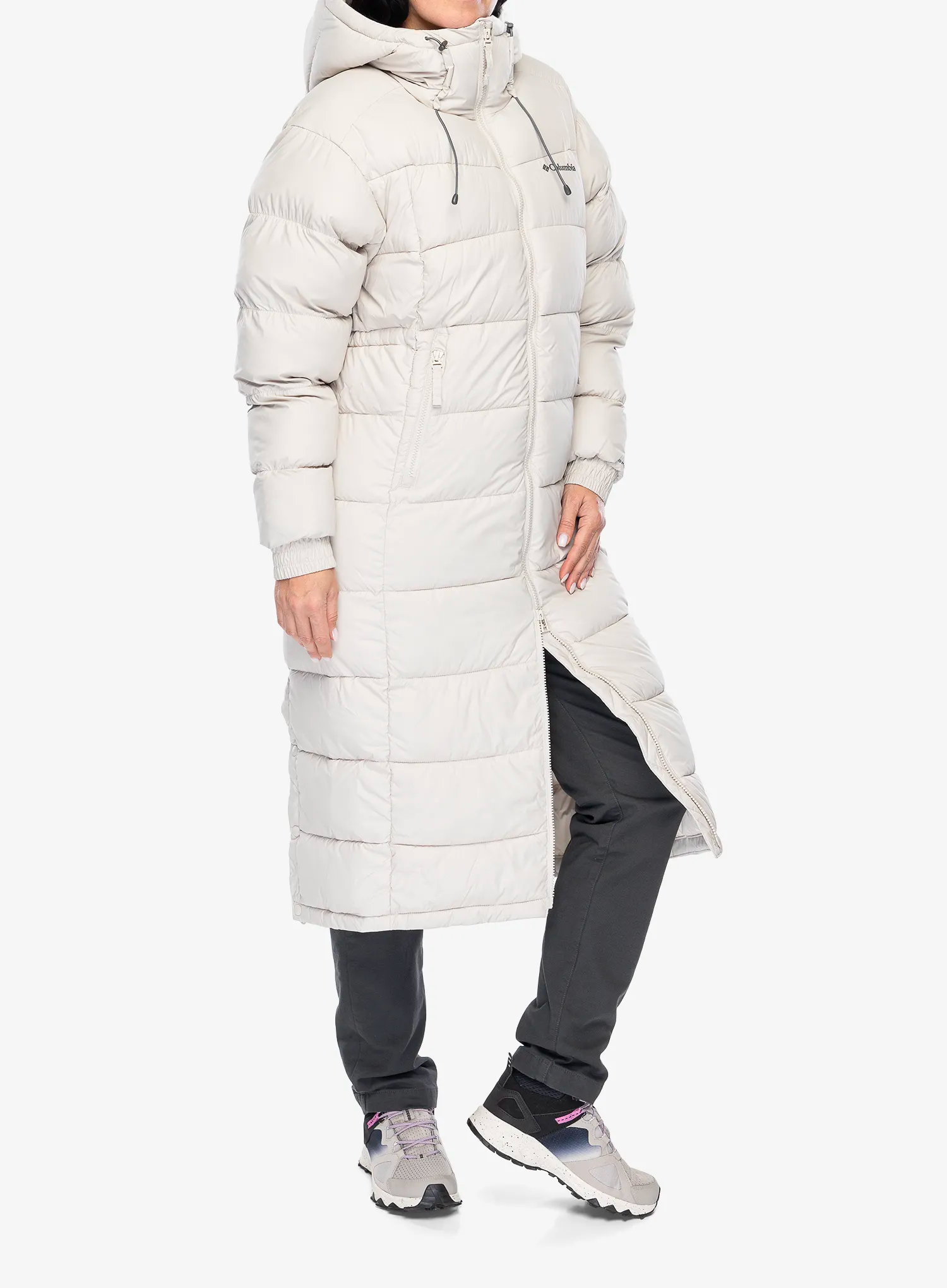 Dámský kabát Columbia Pike Lake II Long Jacket - dark stone