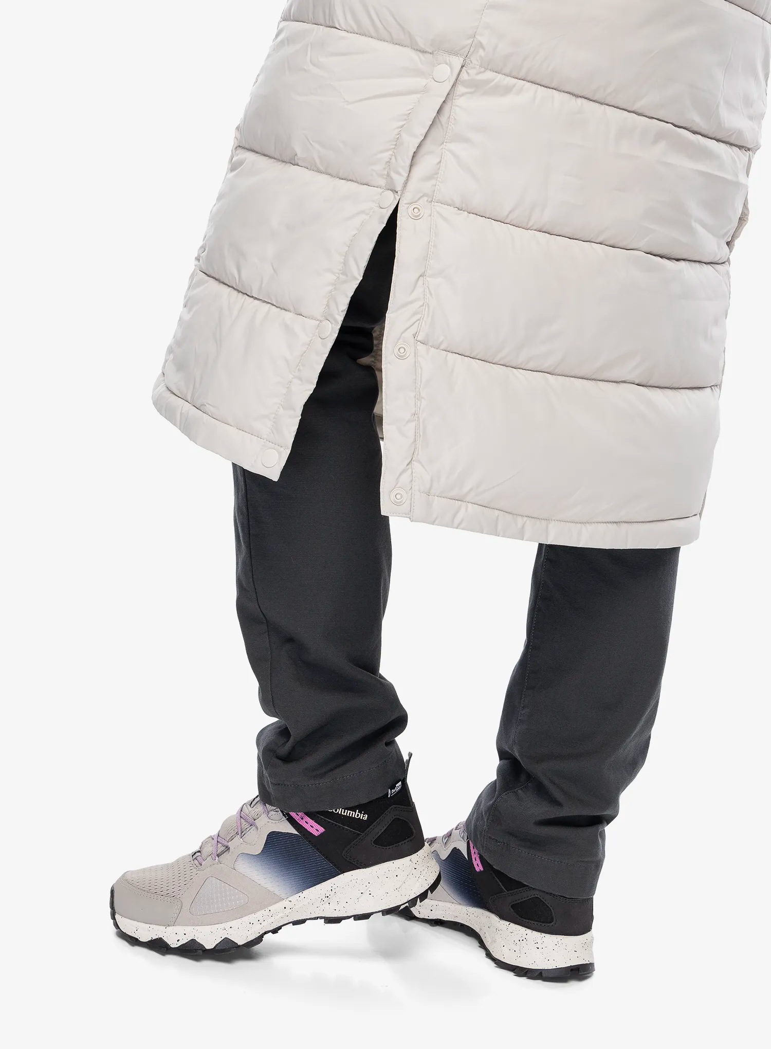 Dámský kabát Columbia Pike Lake II Long Jacket - dark stone